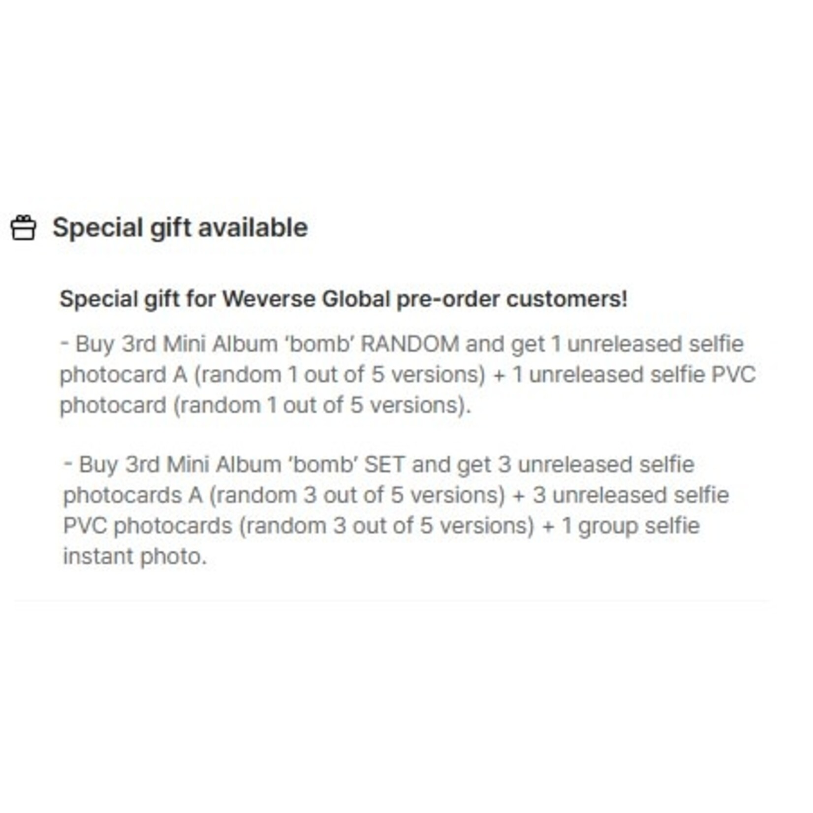 ILLIT ILLIT - 3rd Mini Album 'bomb' (Photobook ver.) + Weverse Gift (WS)