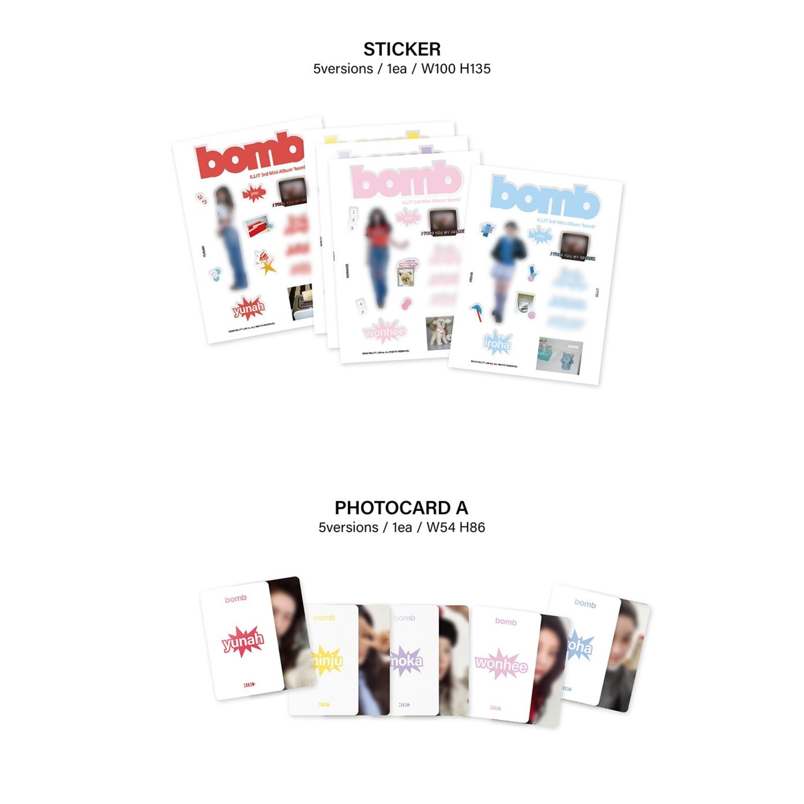 ILLIT ILLIT - 3rd Mini Album 'bomb' (GLLIT ver.) + Weverse Gift (WS)