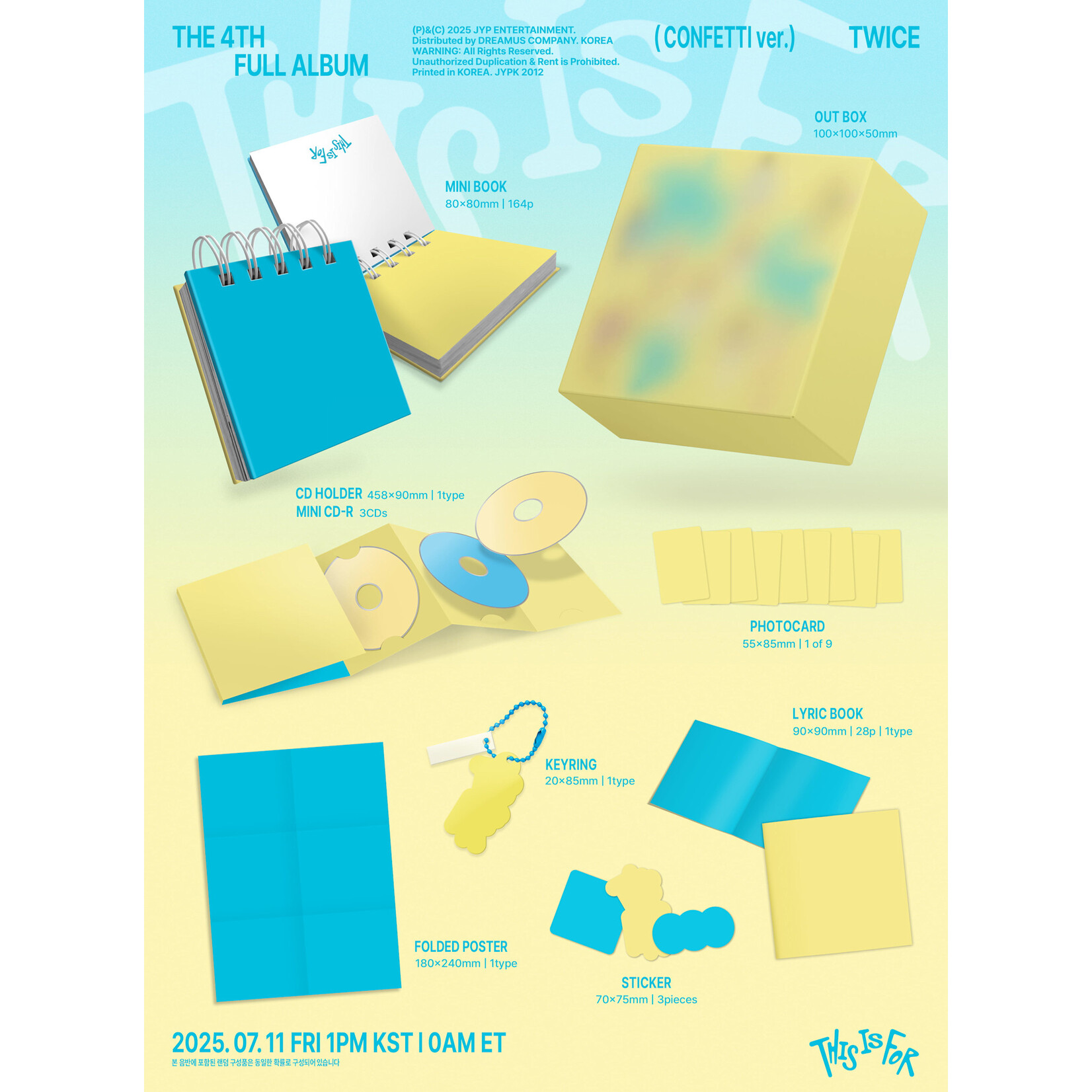 Twice TWICE - 4TH FULL ALBUM "THIS IS FOR" (CONFETTI ver.)