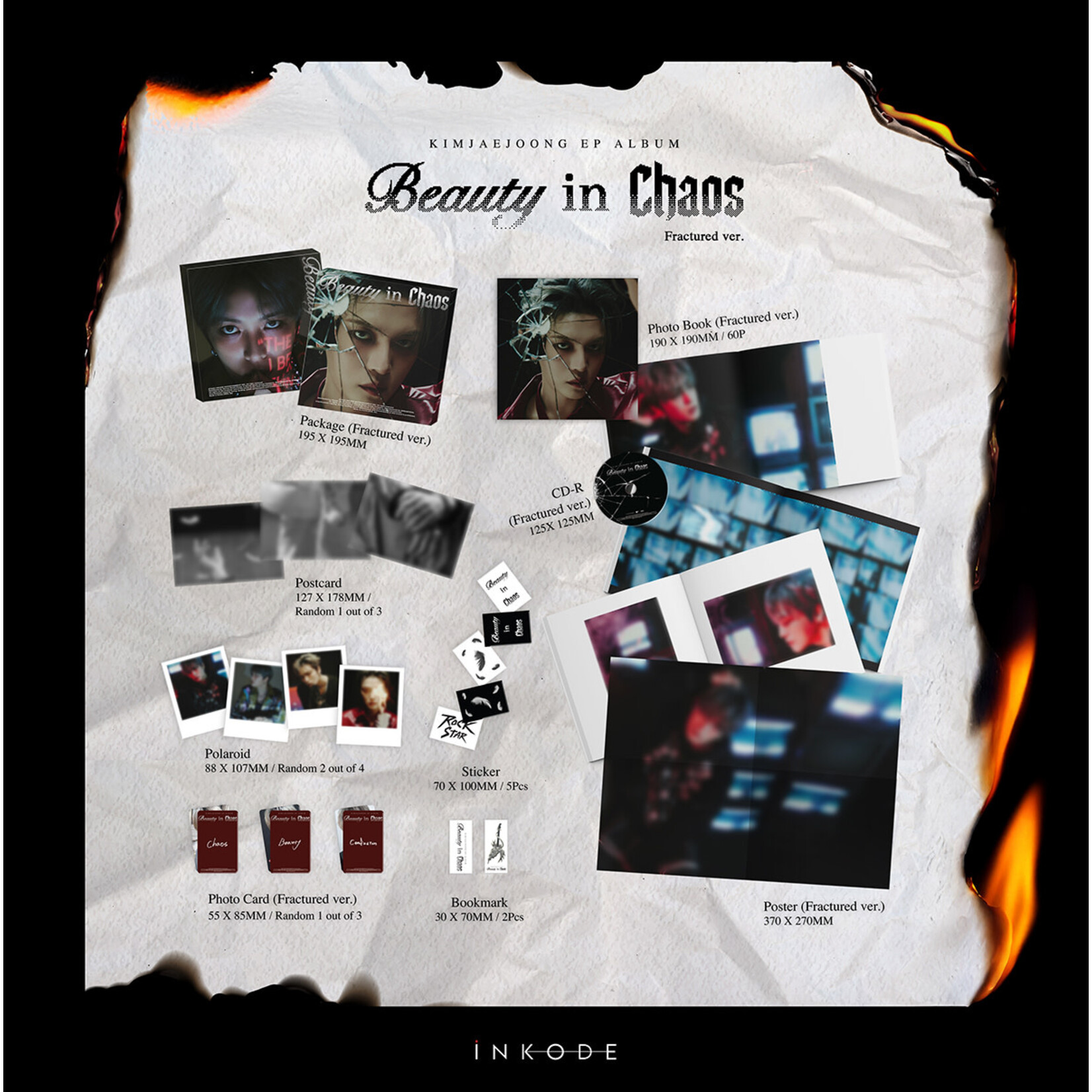 Kim Jae Joong KIM JAE JOONG - Beauty in Chaos [Photobook Album] (2types Random Ver.)
