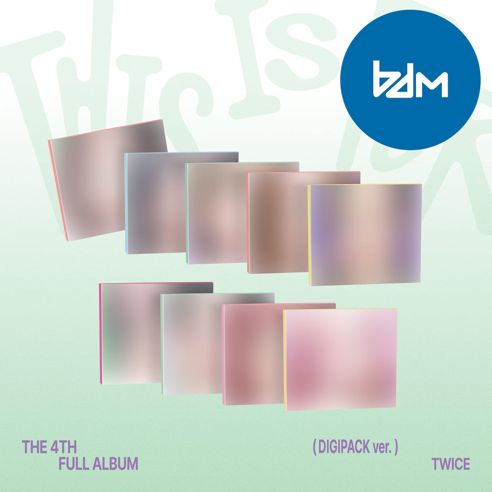Twice TWICE - 4TH FULL ALBUM "THIS IS FOR" (DIGIPACK ver.) + Random Photocard (BDM)