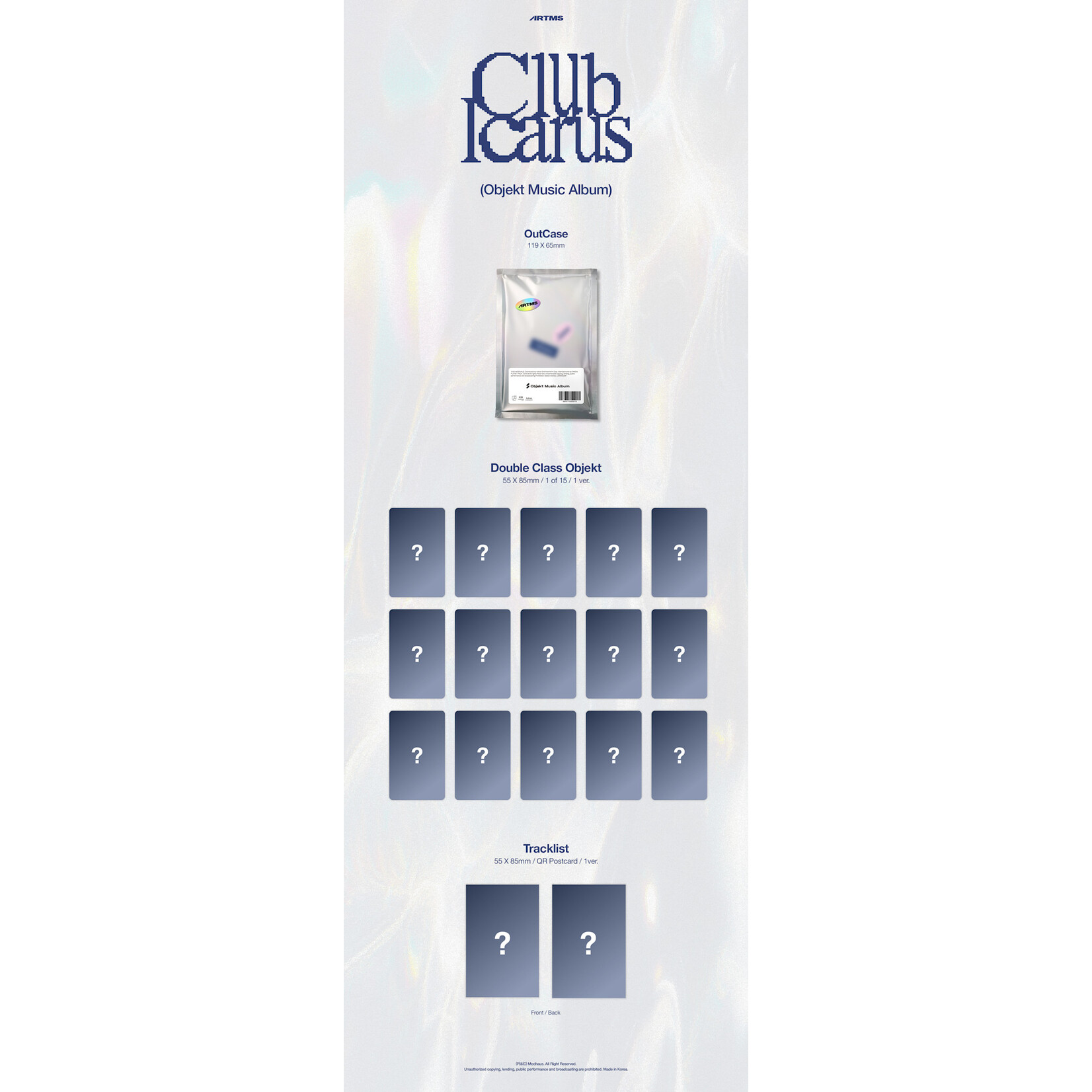 ARTMS ARTMS - 1ST MINI ALBUM [CLUB ICARUS] (OBJEKT MUSIC ALBUM)