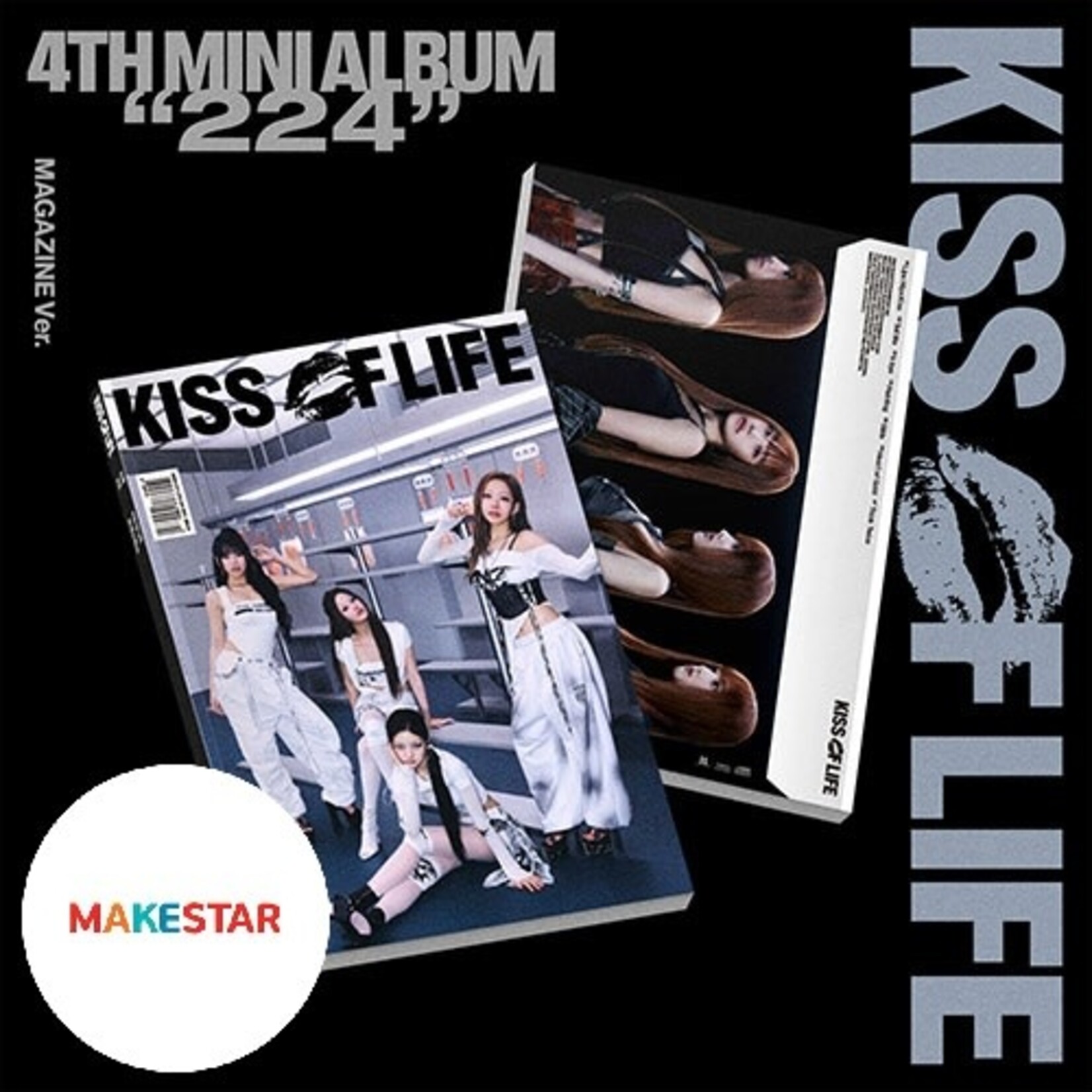 KISS OF LIFE KISS OF LIFE - 4TH MINI ALBUM [224] (Magazine Ver.) + Random Photocard (MAKESTAR)