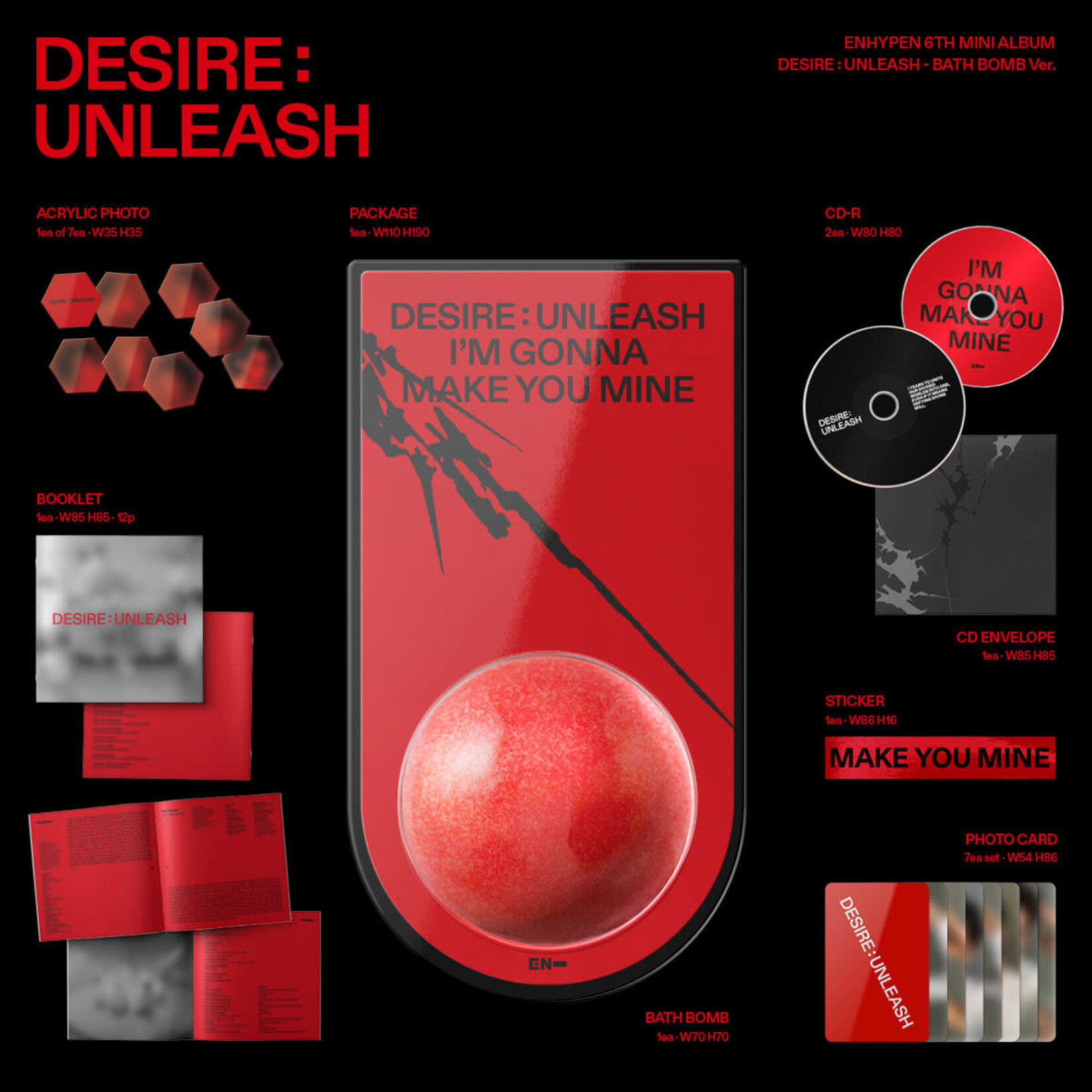 Enhypen ENHYPEN - [DESIRE : UNLEASH](BATH BOMB Ver.)