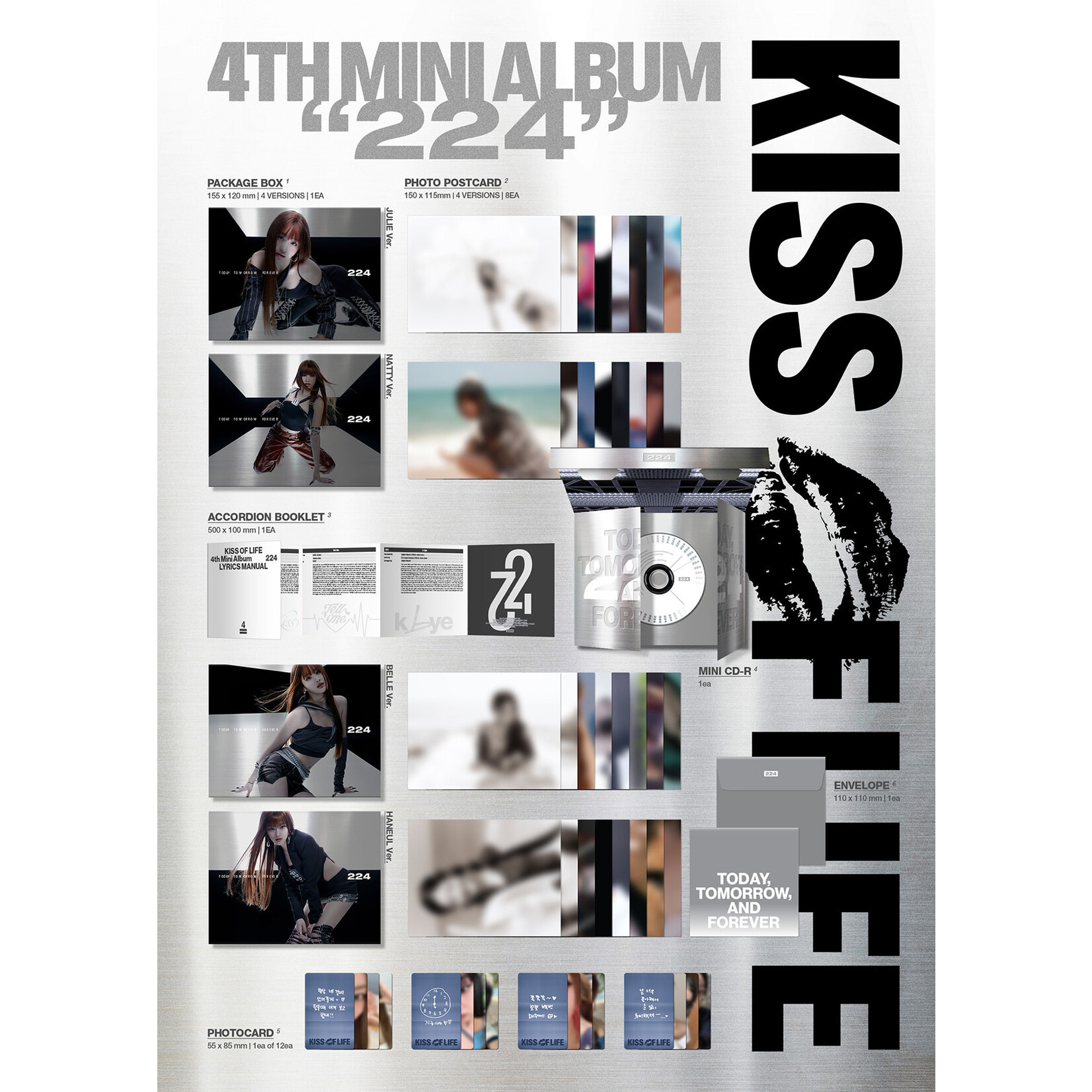 KISS OF LIFE KISS OF LIFE - 4TH MINI ALBUM [224] (Digipack Ver.) + Random Photocard (AppleMusic)