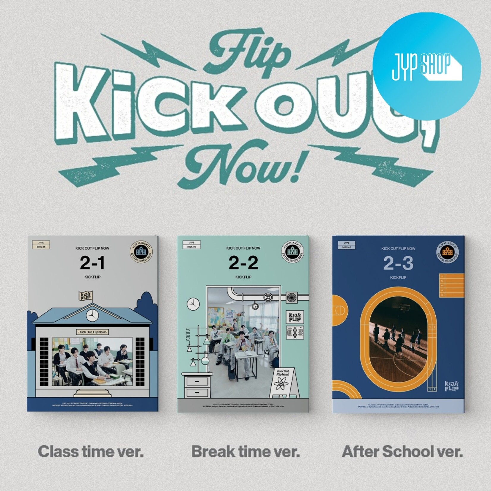KickFlip KICKFLIP - 2ND MINI ALBUM [KICK OUT, FLIP NOW!] (Photobook Ver.) + Random Photocard (JYP)
