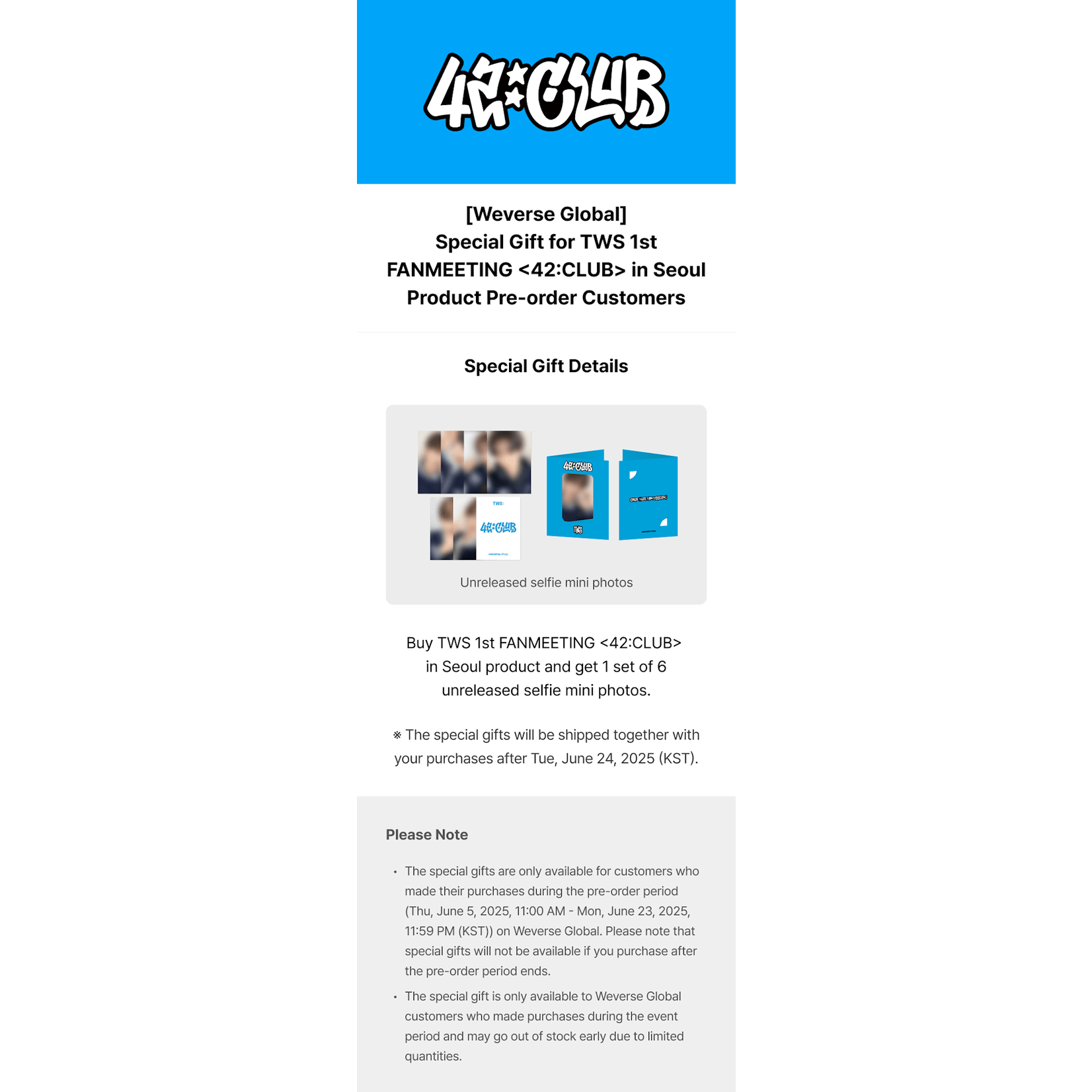 TWS TWS - 1ST FANMEETING [42:CLUB] in Seoul + Weverse Gift (WS)