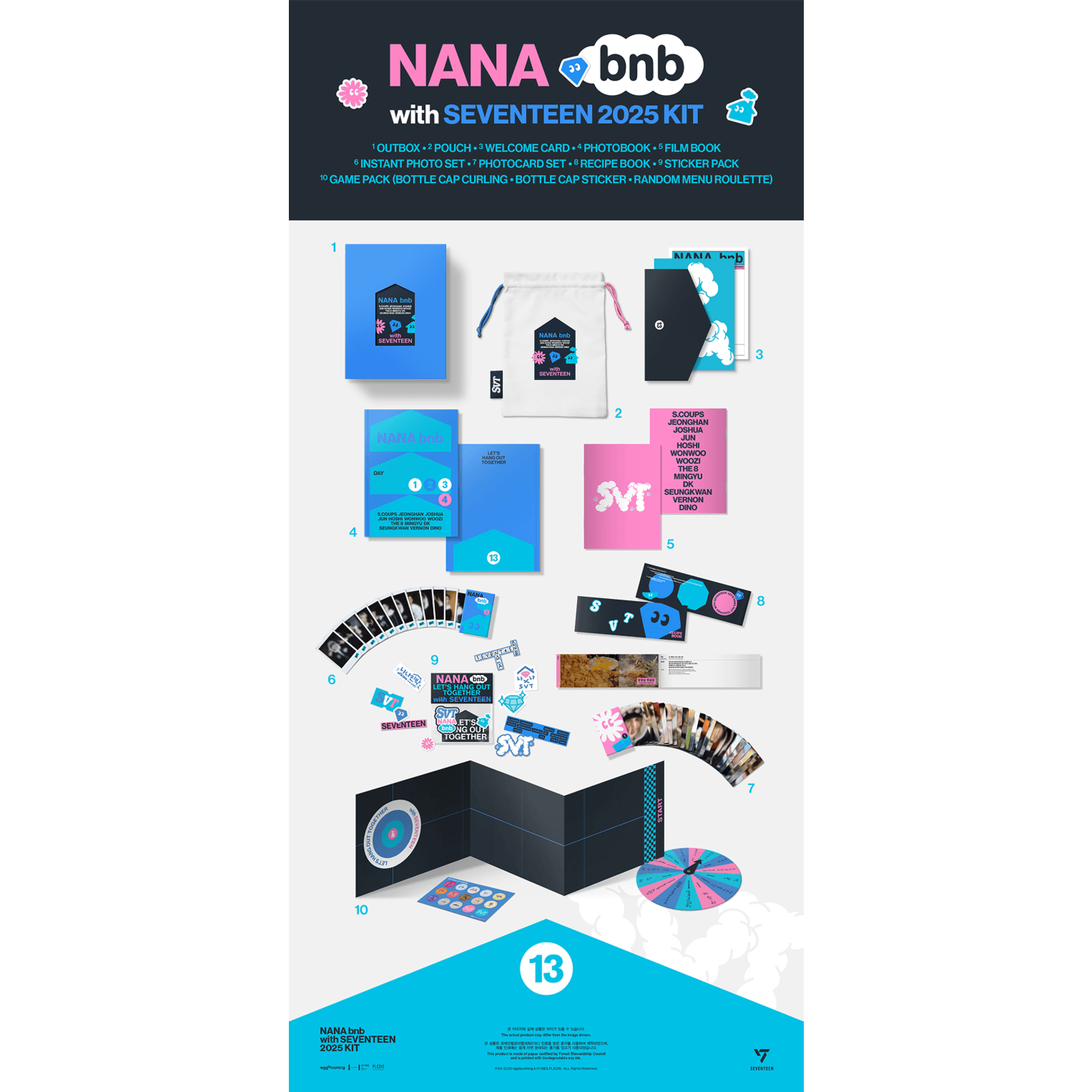 Seventeen SEVENTEEN - NANA BNB WITH SEVENTEEN 2025 KIT + Weverse Gift (WS)