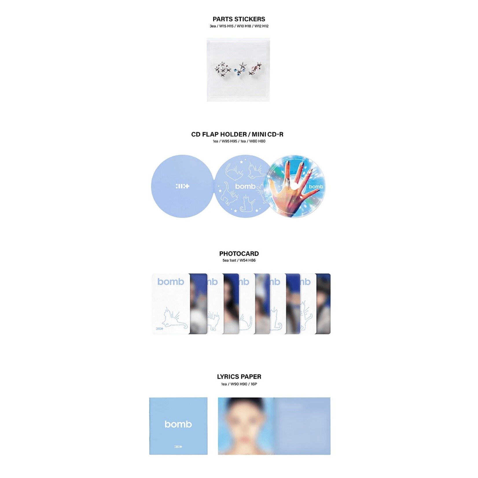 K-POP・アジア ILLIT Mini Album 3rd [bomb] (MERCH VER.) ILLIT - 3rd Mini Album [bomb] Merch Version – K-Towns