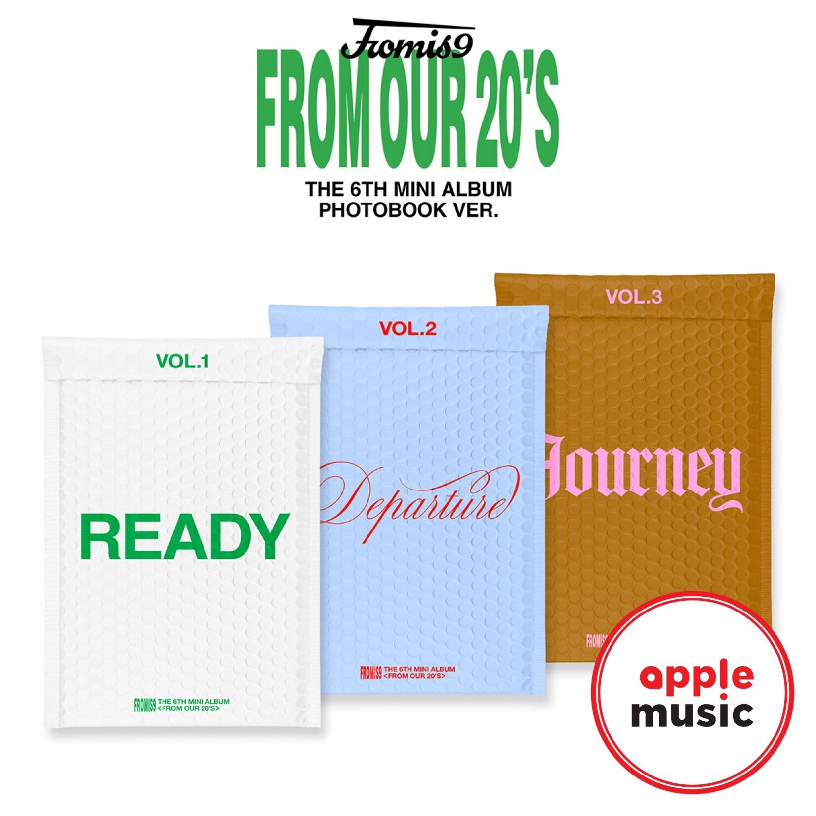Fromis_9 FROMIS_9 - 6TH MINI ALBUM [FROM OUR 20’S] (Photobook Ver.) + Random Photocard (APPLE MUSIC)