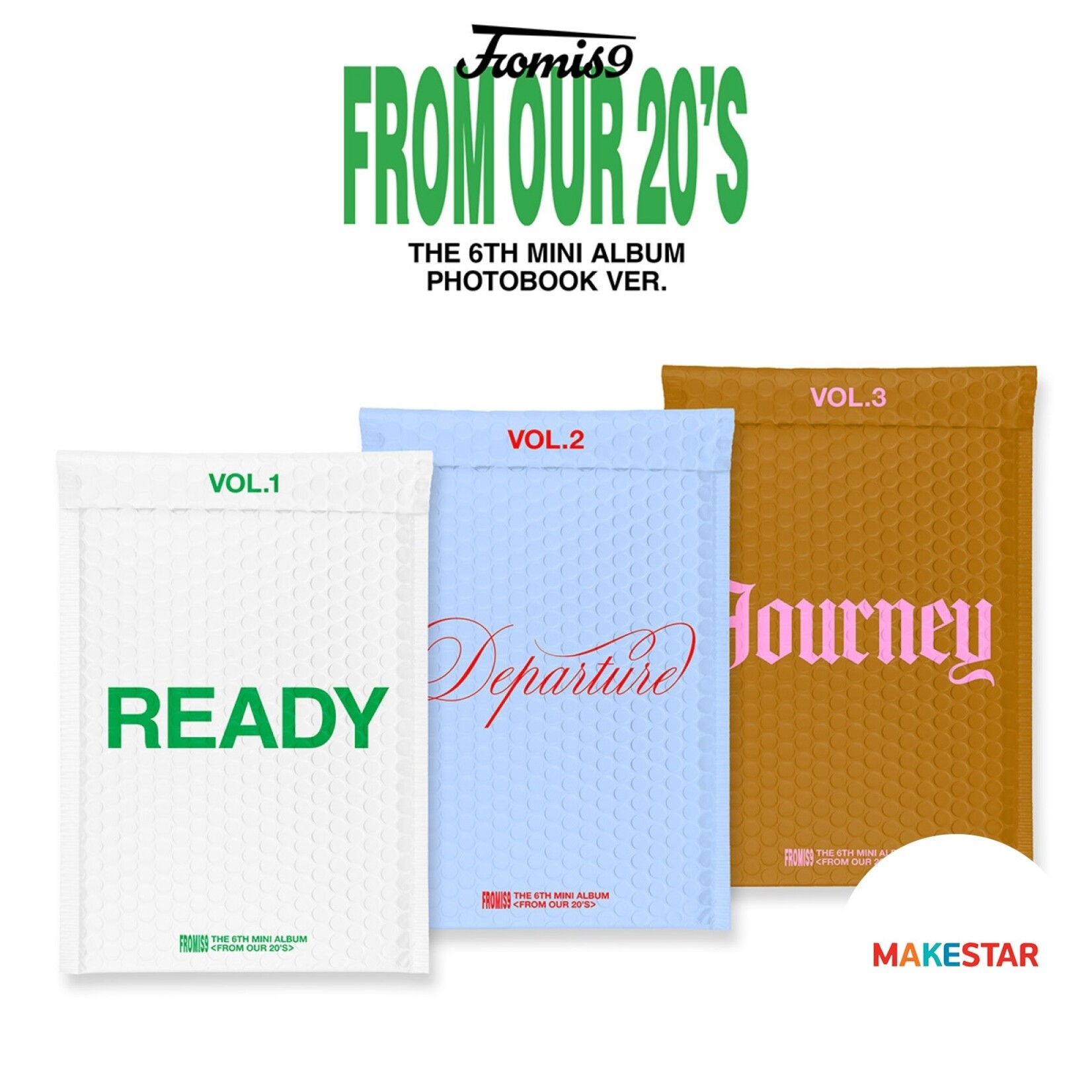 Fromis_9 FROMIS_9 - 6TH MINI ALBUM [FROM OUR 20’S] (Photobook Ver.) + Random Photocard (MAKESTAR)