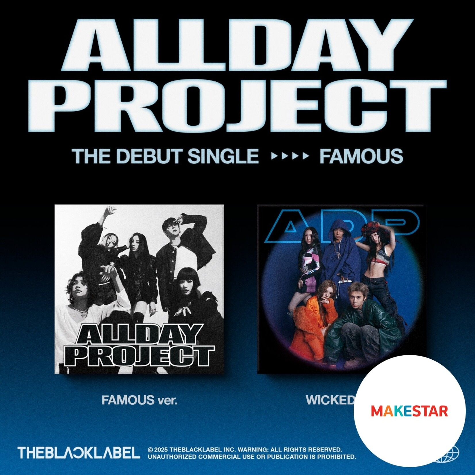 ALLDAY PROJECT ALLDAY PROJECT - The Debut Single [FAMOUS] (Photobook Ver.) + Random Photocard (MAKESTAR)