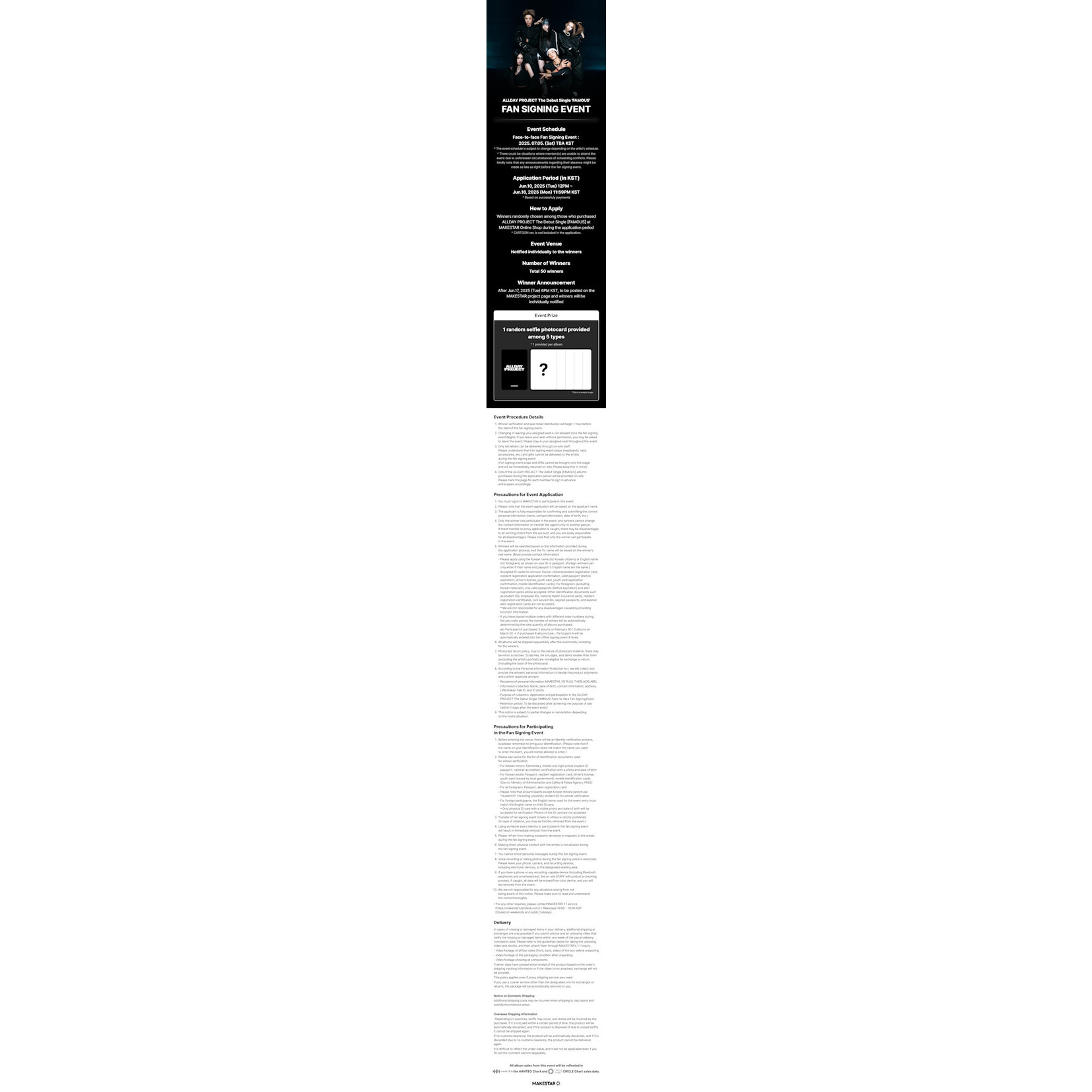 ALLDAY PROJECT ALLDAY PROJECT - The Debut Single [FAMOUS] (Photobook Ver.) + Random Photocard (MAKESTAR)