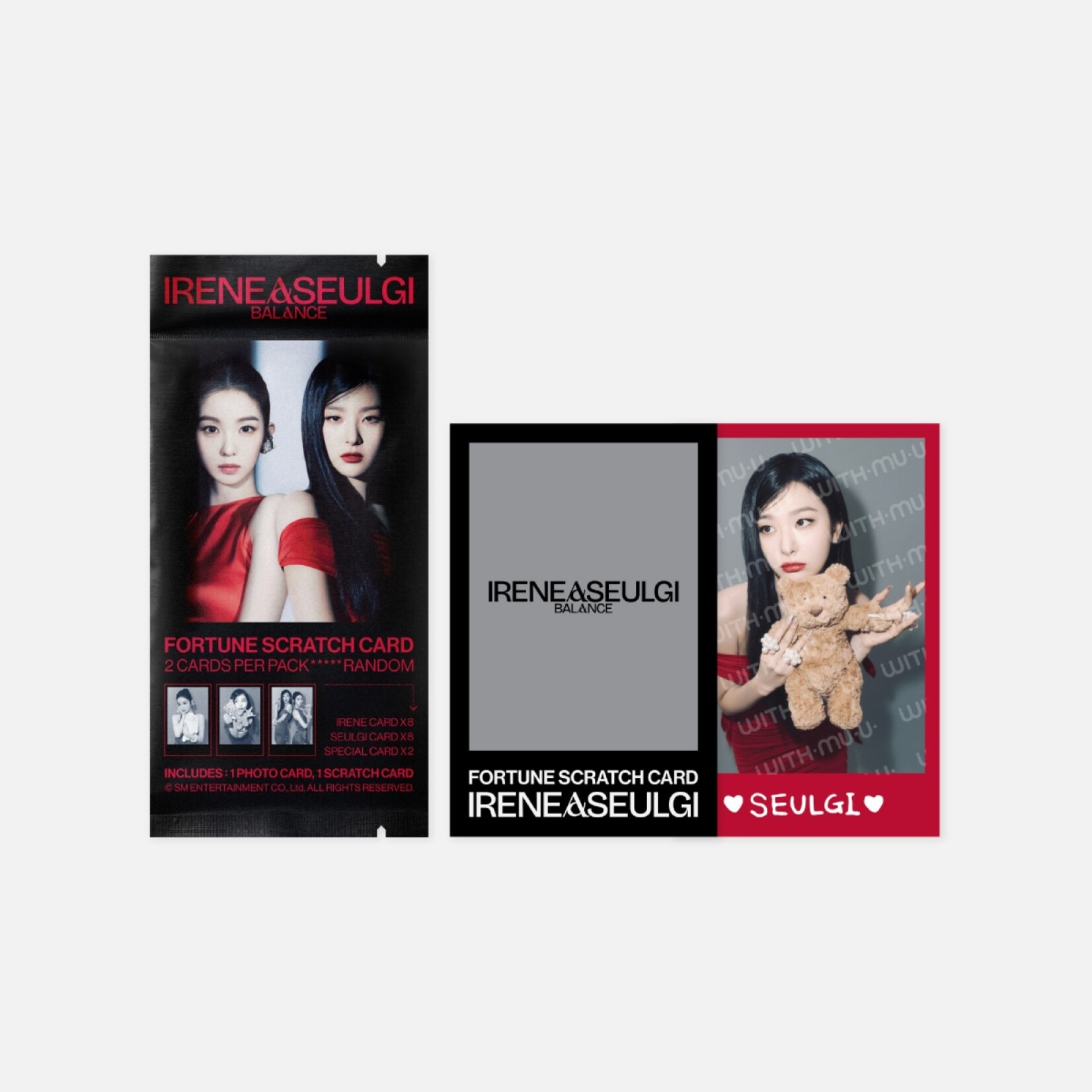 Red Velvet IRENE & SEULGI - 2025 IRENE & SEULGI Concert Tour [BALANCE] MD : FORTUNE SCRATCH CARD SET