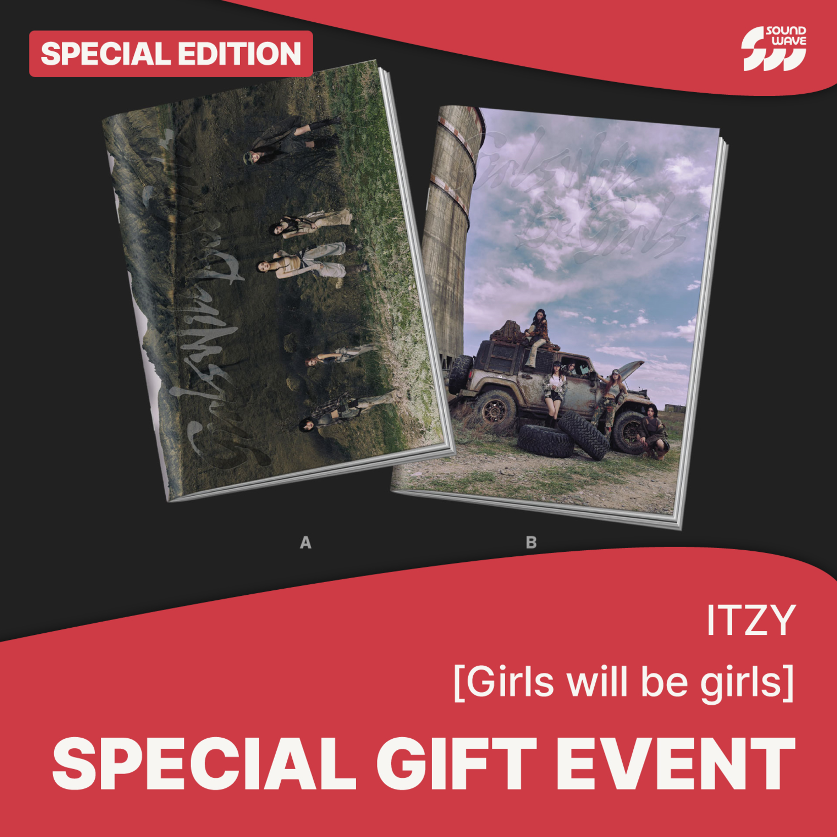 Itzy ITZY - [Girls Will Be Girls] (SPECIAL EDITION) + Random Photocard (SW)