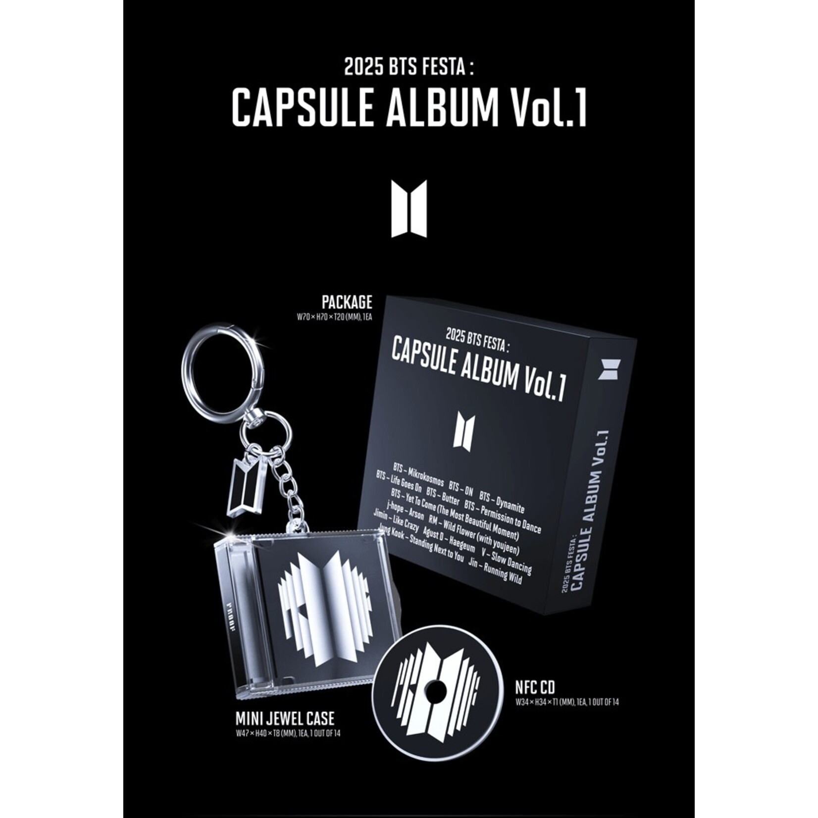 BTS BTS - 2025 BTS FESTA : CAPSULE ALBUM VOL.1 + Weverse Gift (WS)