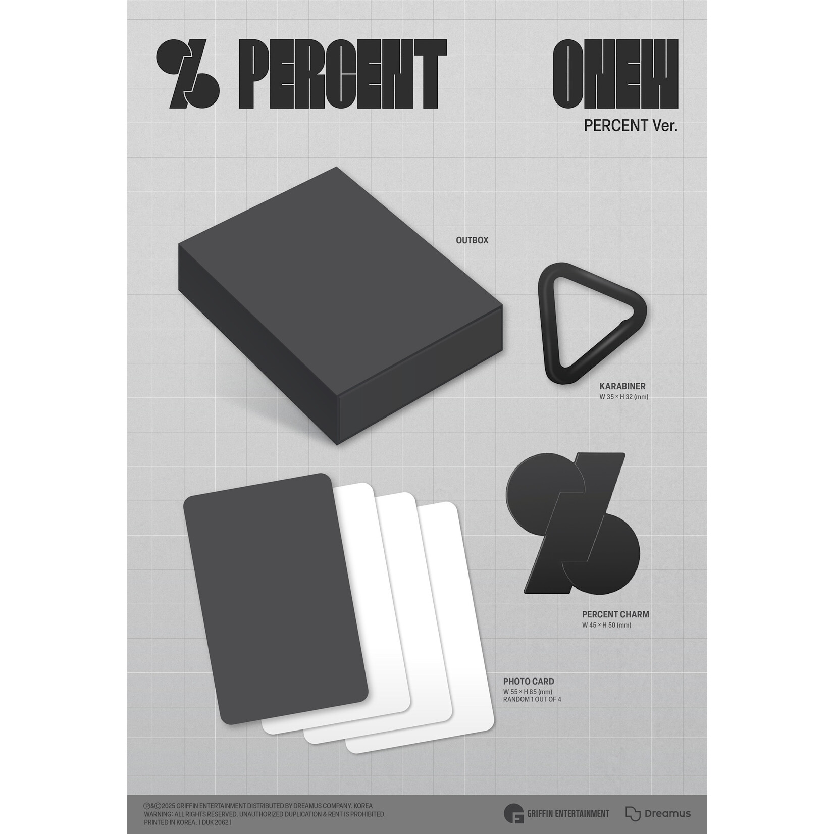 Shinee ONEW - 2TH ALBUM [PERCENT] (PERCENT Ver.)
