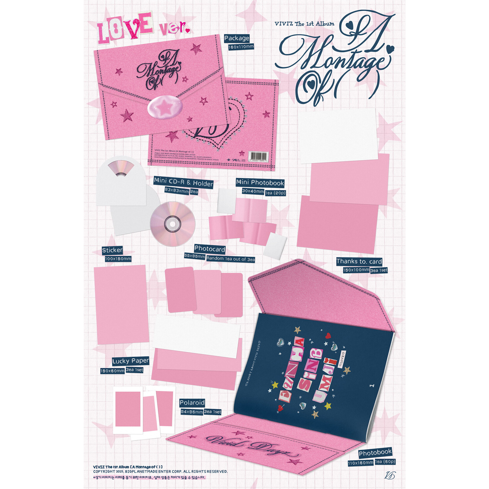 Viviz VIVIZ - The 1st Album ‘A Montage of ( )’ (LOVE ver.)