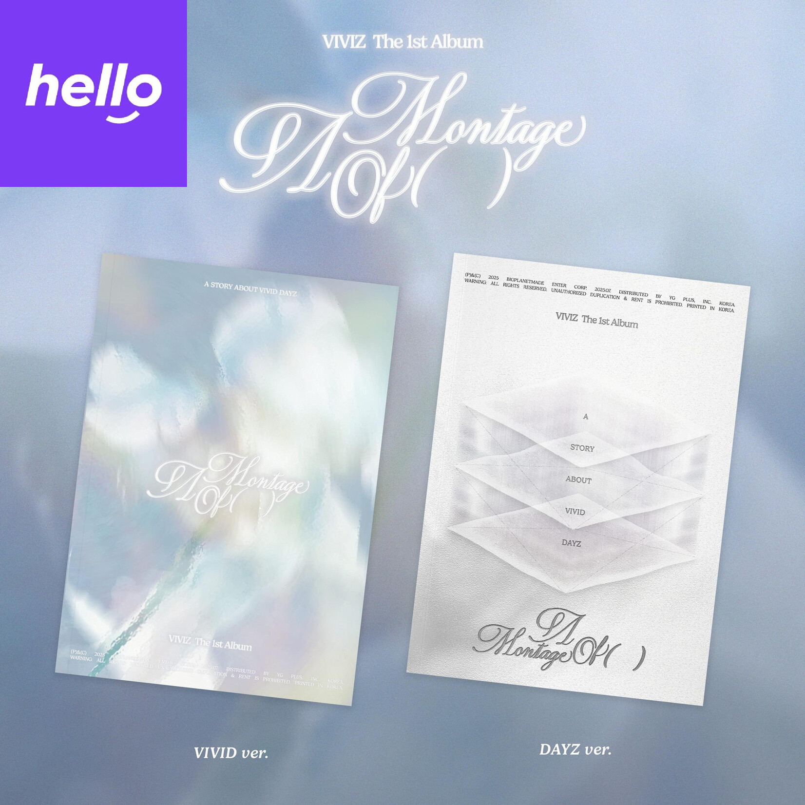 Viviz VIVIZ - The 1st Album ‘A Montage of ( )’ (Photobook ver.) + Random Photocard (HELLOLIVE)
