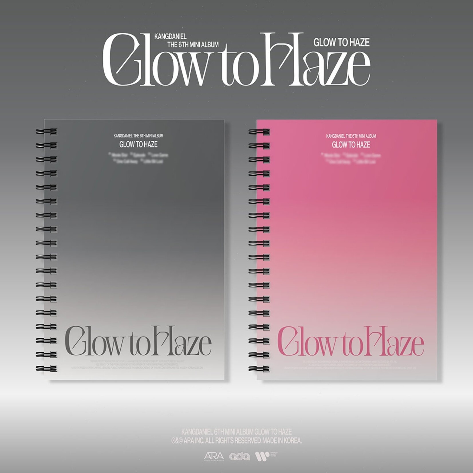 KANG DANIEL KANG DANIEL - 6TH MINI ALBUM [Glow to Haze] (Photobook Ver.)