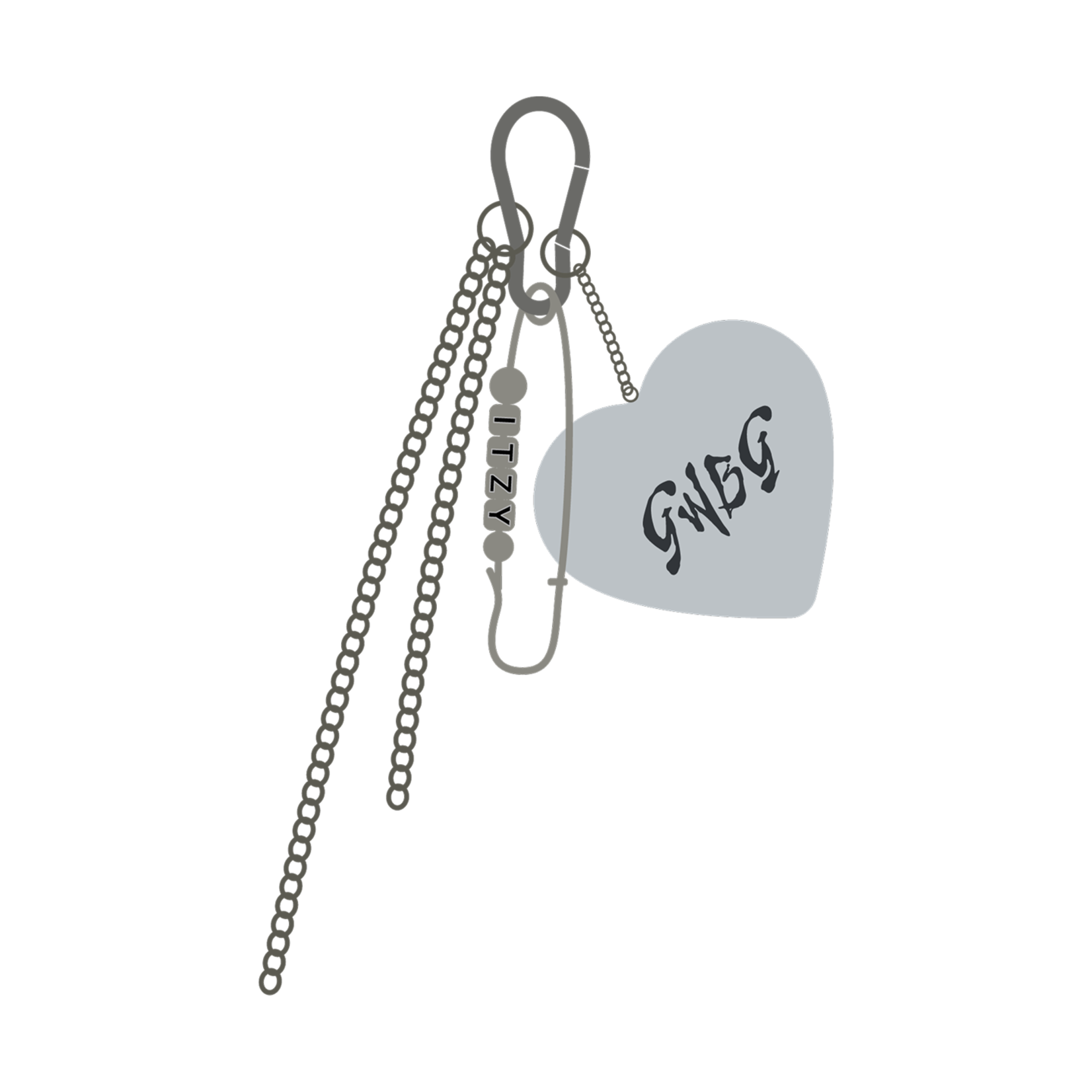 Itzy ITZY - [Girls Will Be Girls] CARABINER CLIP PIN KEYRING