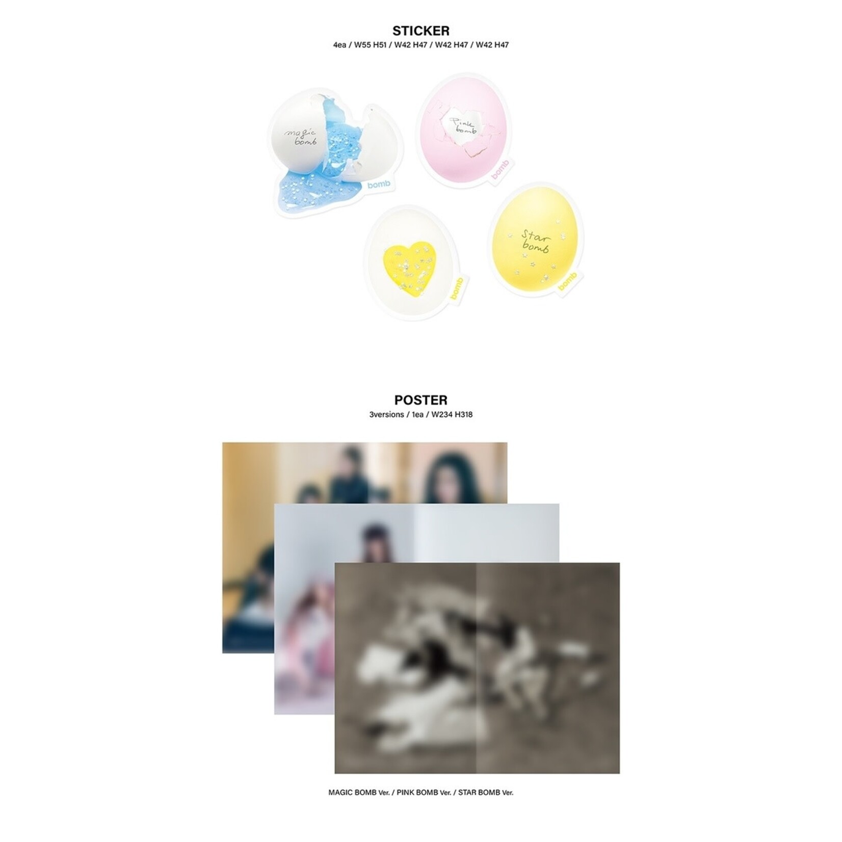 ILLIT (LUCKYDRAW) ILLIT - 3rd Mini Album [bomb] + Random Photocard (KTOWN4U)