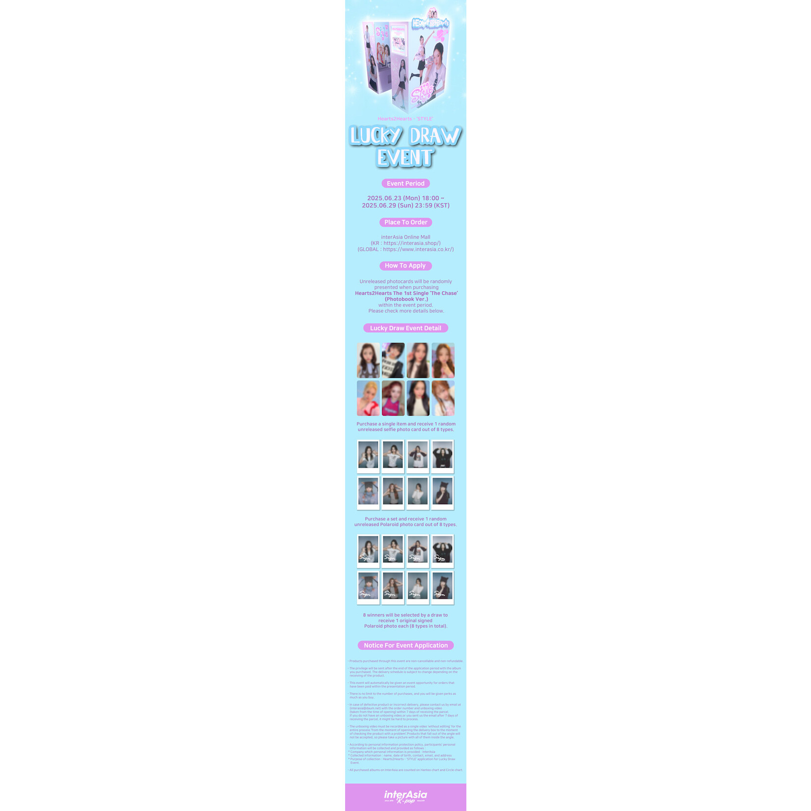 Hearts2Hearts ('STYLE' LUCKYDRAW) Hearts2Hearts - 1st Single [The Chase] (Photobook Ver.) + interAsia Exclusive Photocard