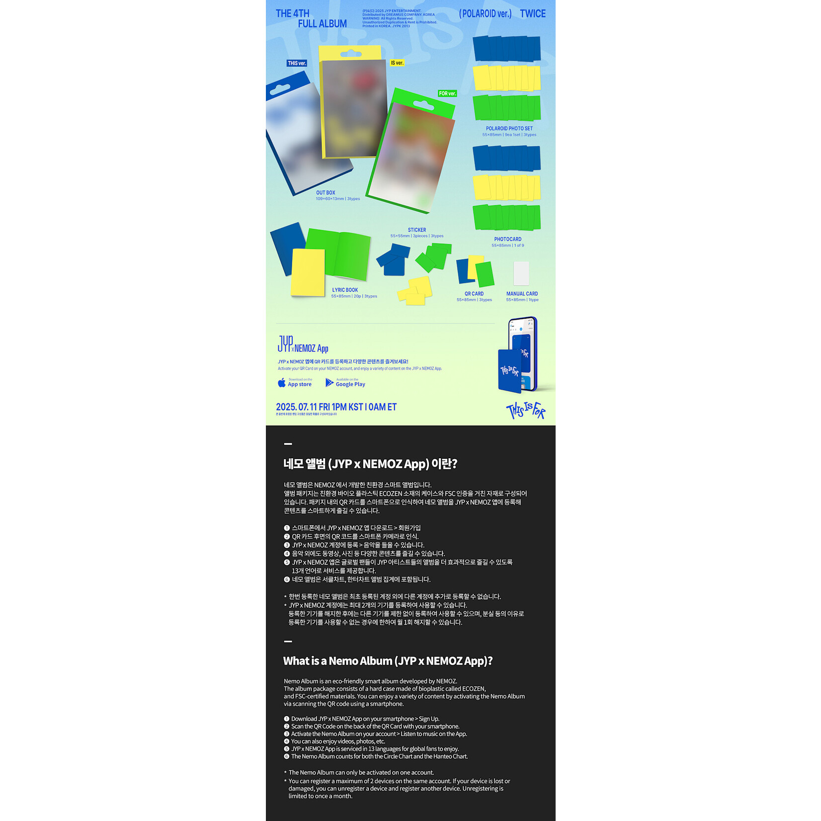 Twice TWICE - 4th Album [THIS IS FOR] (POLAROID ver.)