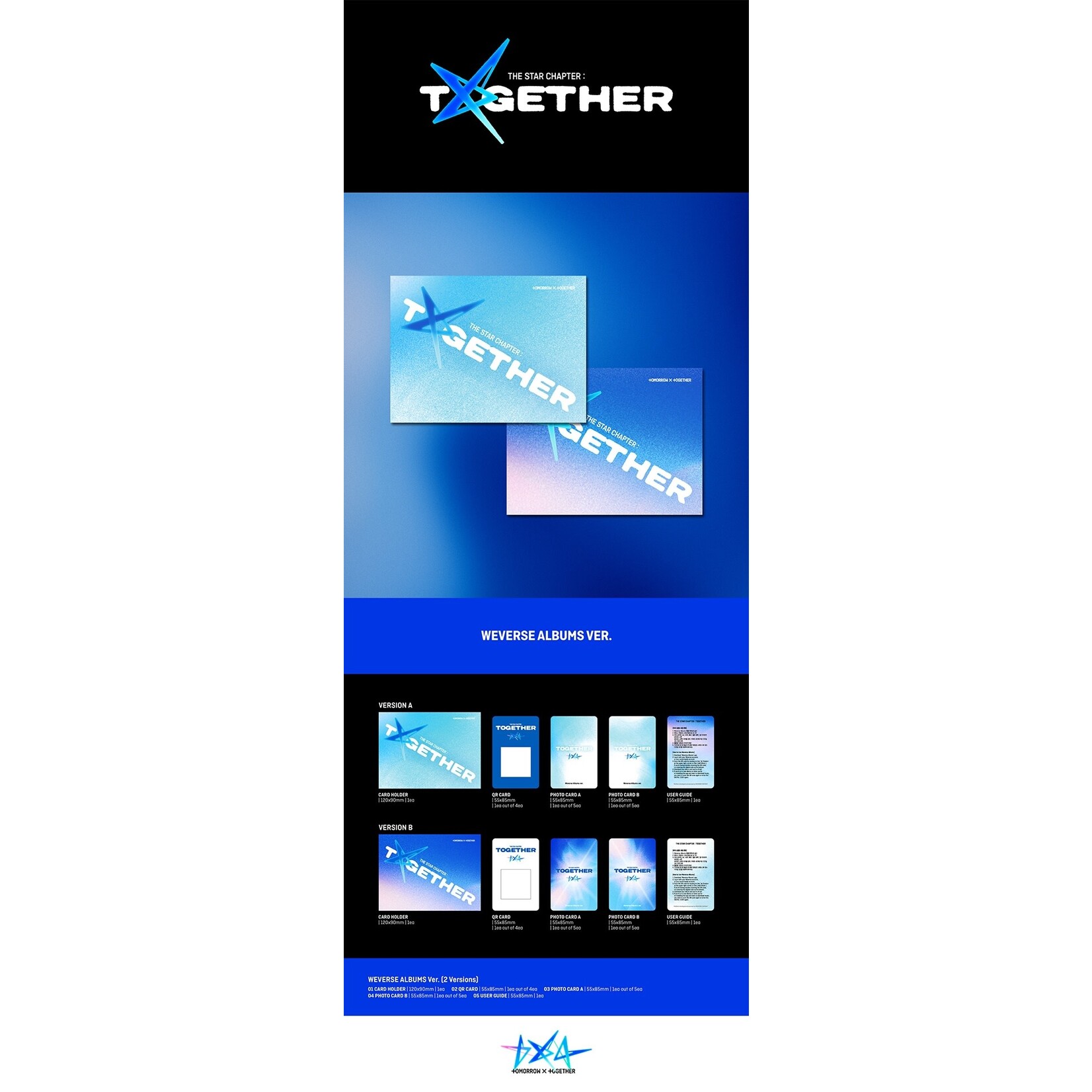 TXT TOMORROW X TOGETHER (TXT) - THE STAR CHAPTER: TOGETHER (Weverse Albums ver.) + Weverse Gift (WS)