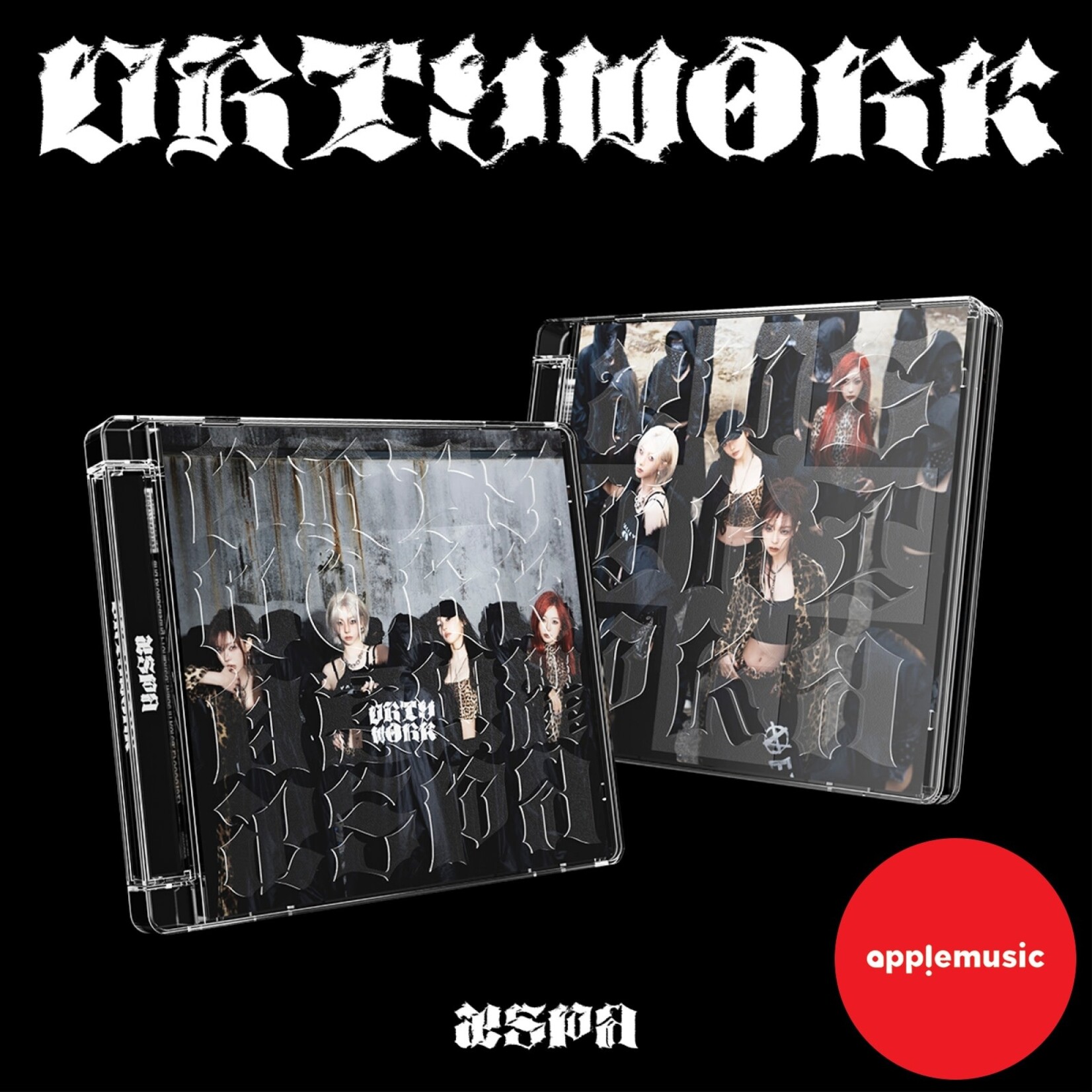 Aespa (LUCKYDRAW) aespa - Single Album [Dirty Work] (Dirty Code Ver.) + Random Photocard (APPLEMUSIC)
