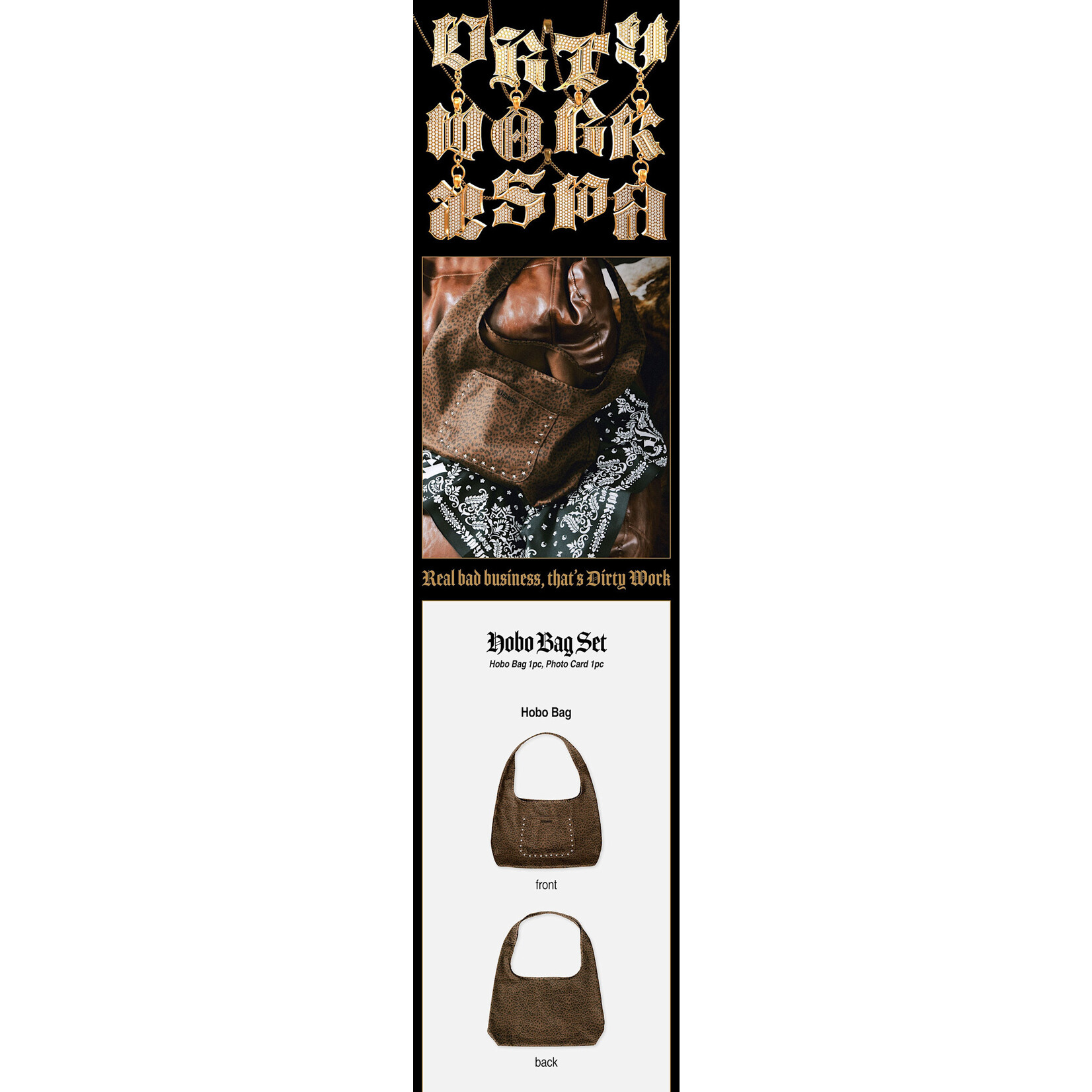Aespa aespa - [Dirty Work] HOBO BAG SET