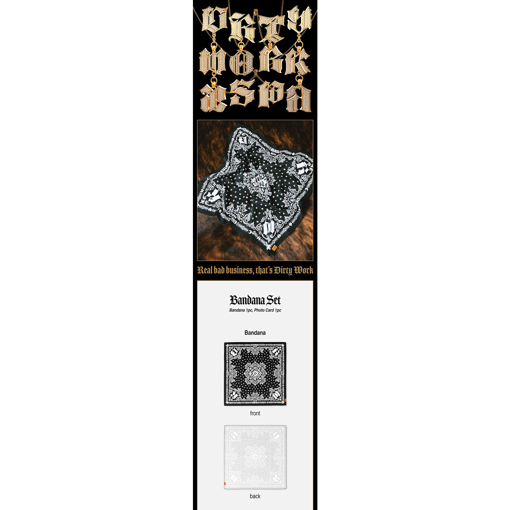 Aespa aespa - [Dirty Work] BANDANA SET