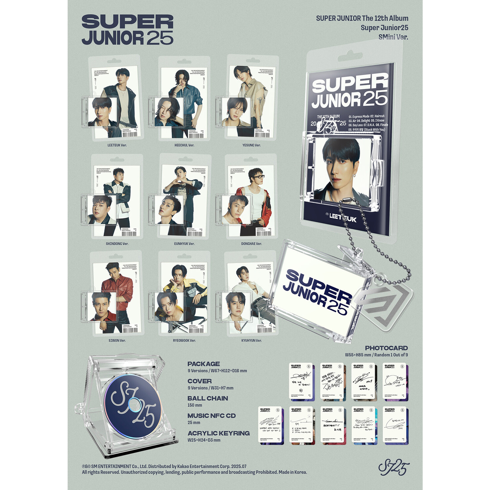 Super Junior SUPER JUNIOR - 12TH ALBUM [SUPER JUNIOR25] (SMini Ver.)