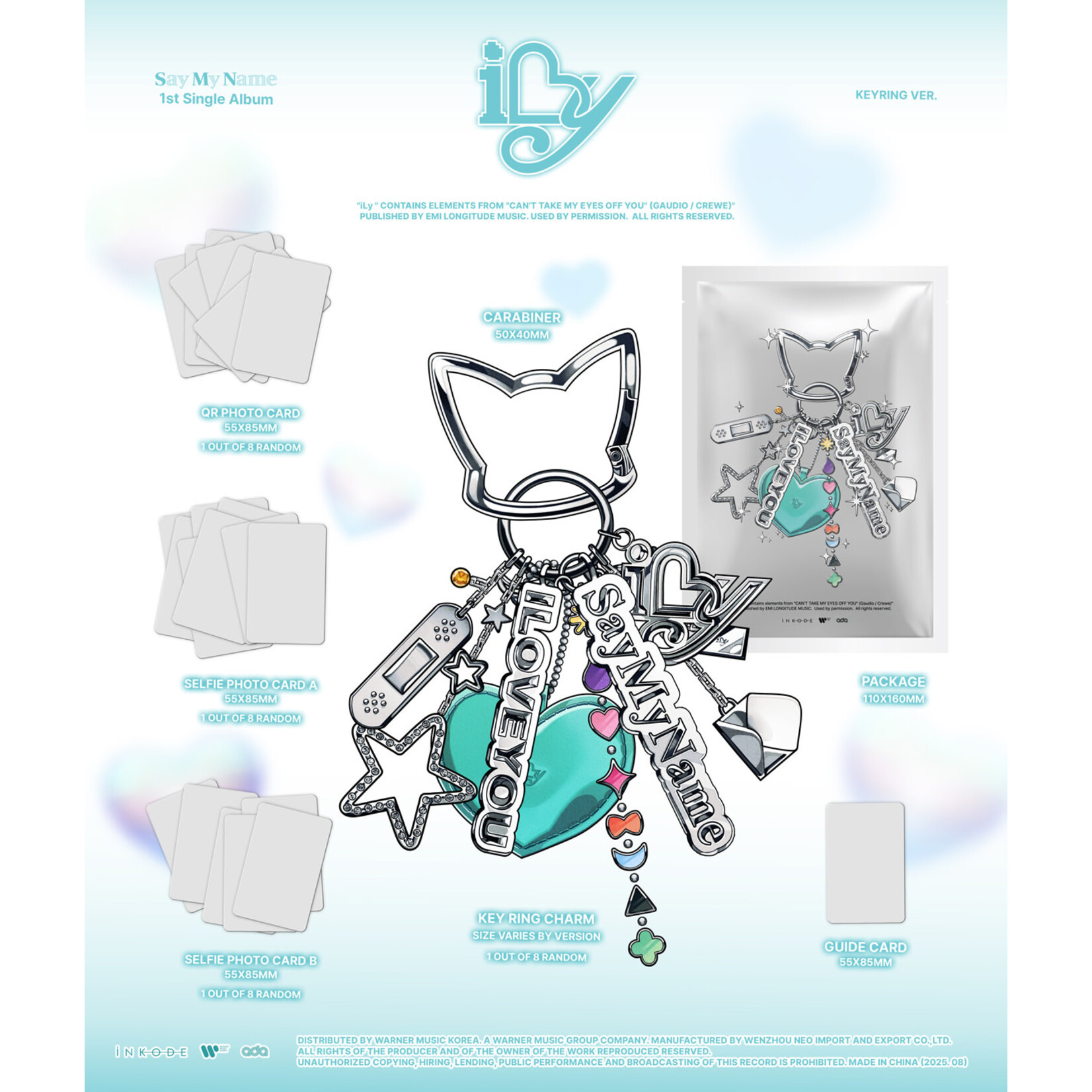 Say My Name SAY MY NAME - 1ST SINGLE [iLy] (KEY RING VER.)