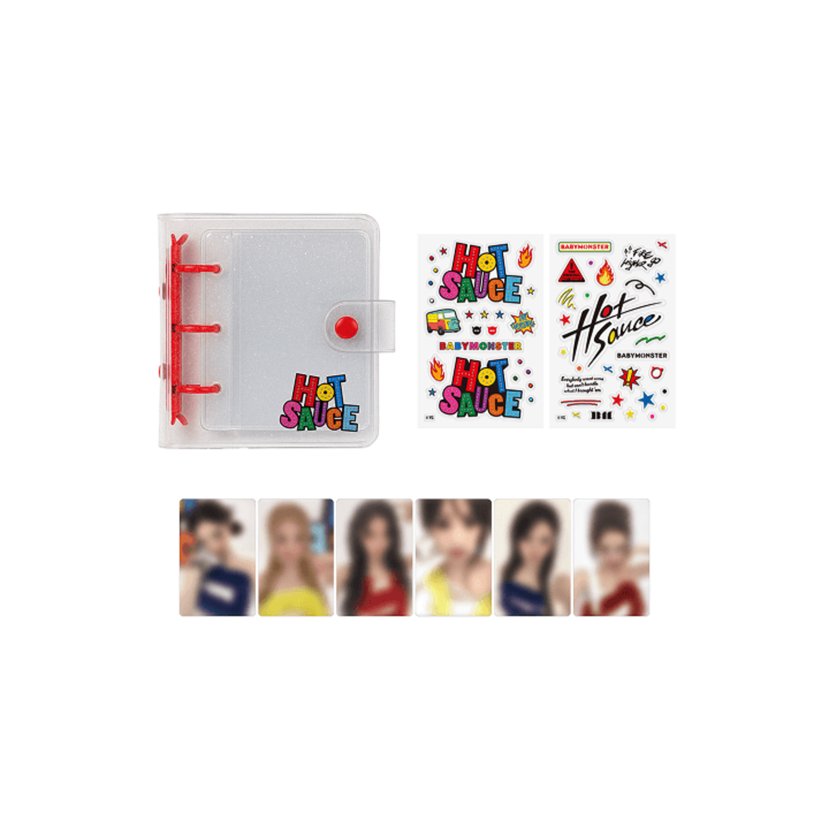 BABYMONSTER BABYMONSTER - [HOTSAUCE] BABYMONSTER PVC PHOTOCARD BINDER + STICKER SET