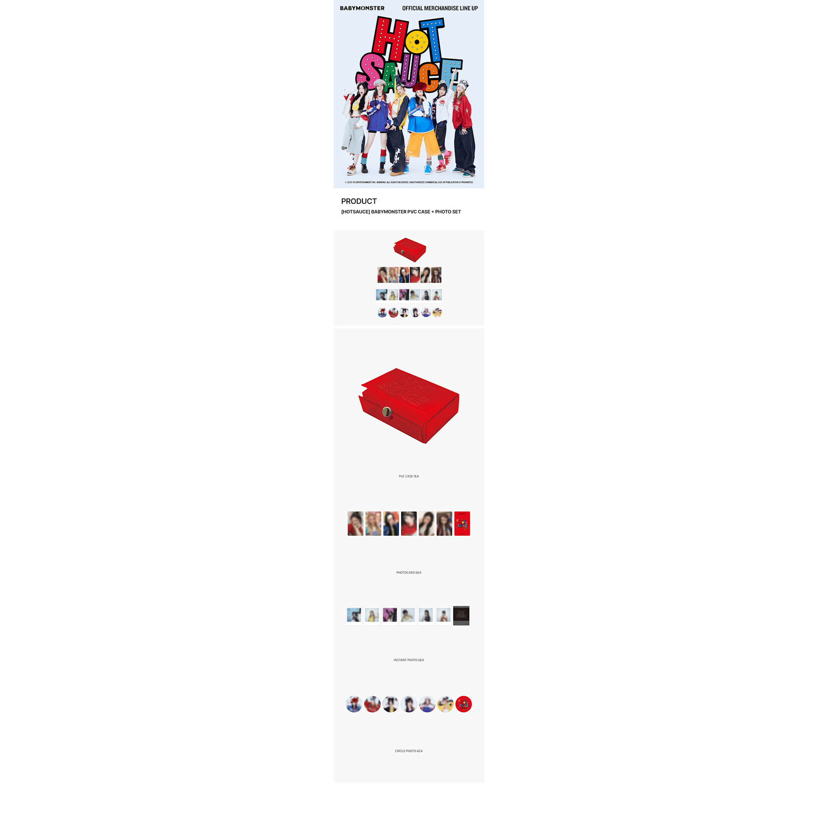 BABYMONSTER BABYMONSTER - [HOTSAUCE] BABYMONSTER PVC CASE + PHOTO SET