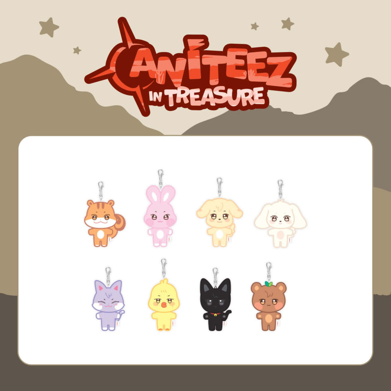 ATEEZ ATEEZ - [ANITEEZ IN TREASURE] MD : PLUSH KEYRING