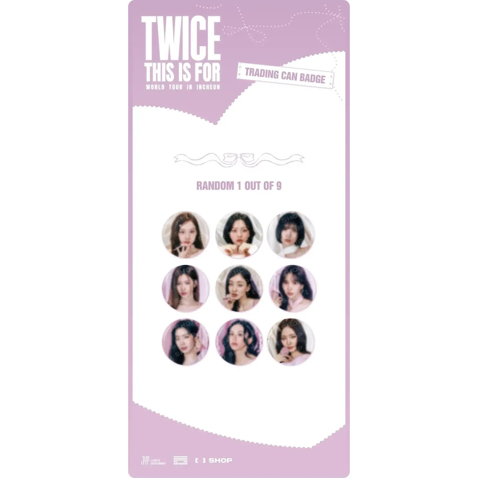 Twice TWICE -  WORLD TOUR IN INCHEON TRADING CAN BADGE