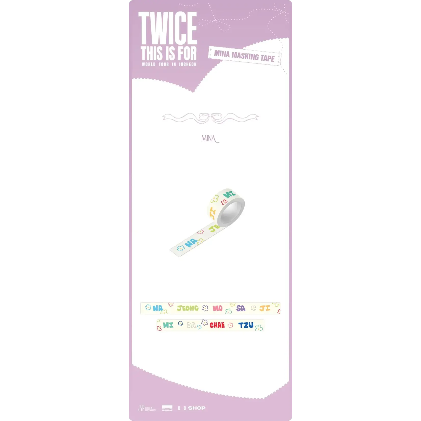 Twice TWICE -  WORLD TOUR IN INCHEON MINA MASKING TAPE
