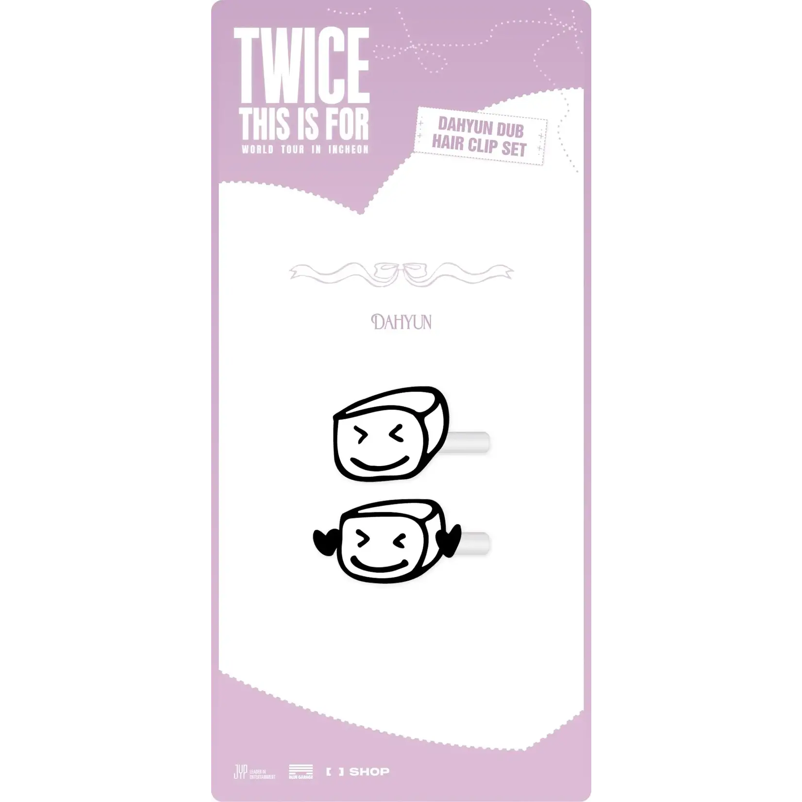 Twice TWICE -  WORLD TOUR IN INCHEON DAHYUN DUB HAIR CLIP SET