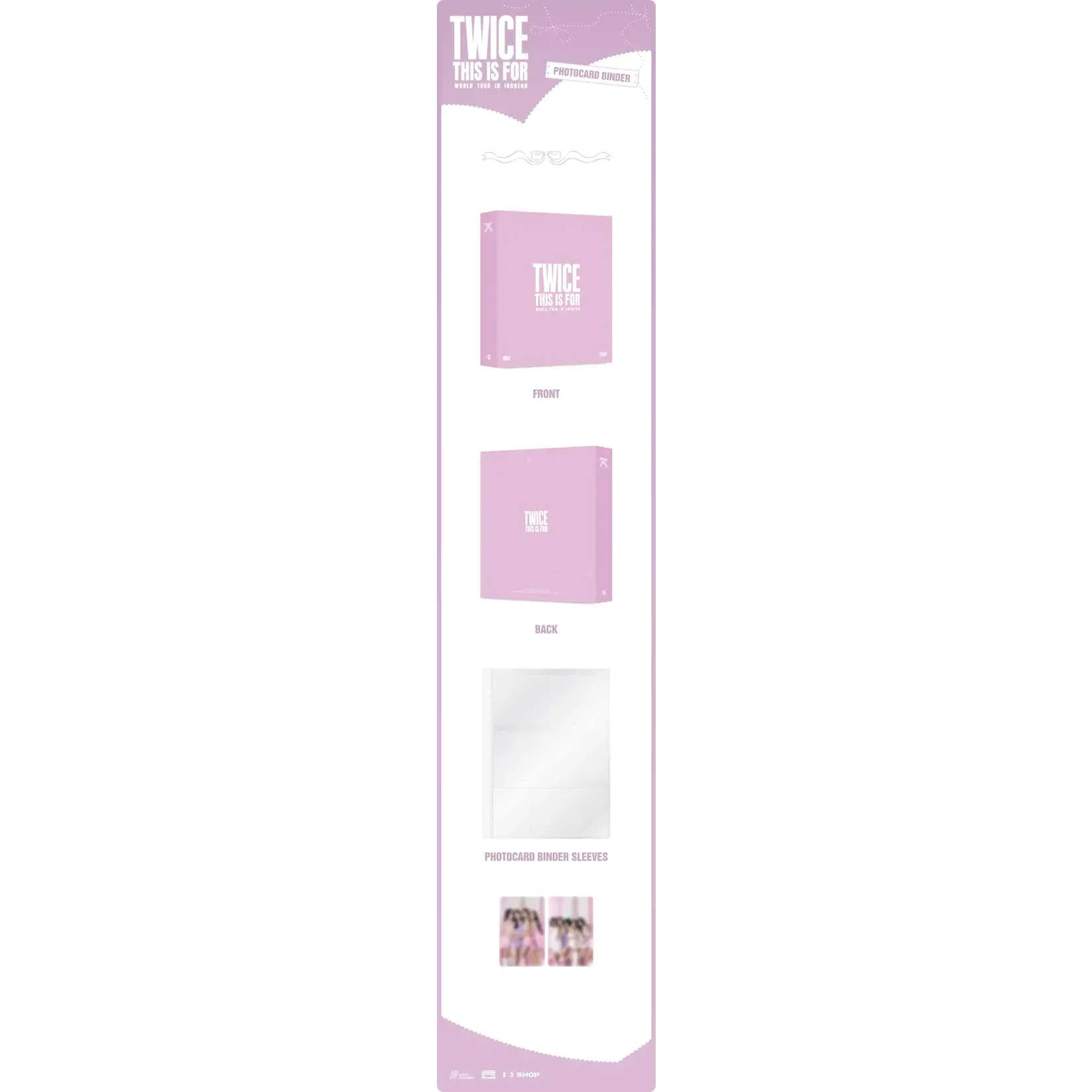 Twice TWICE -  WORLD TOUR IN INCHEON PHOTOCARD BINDER