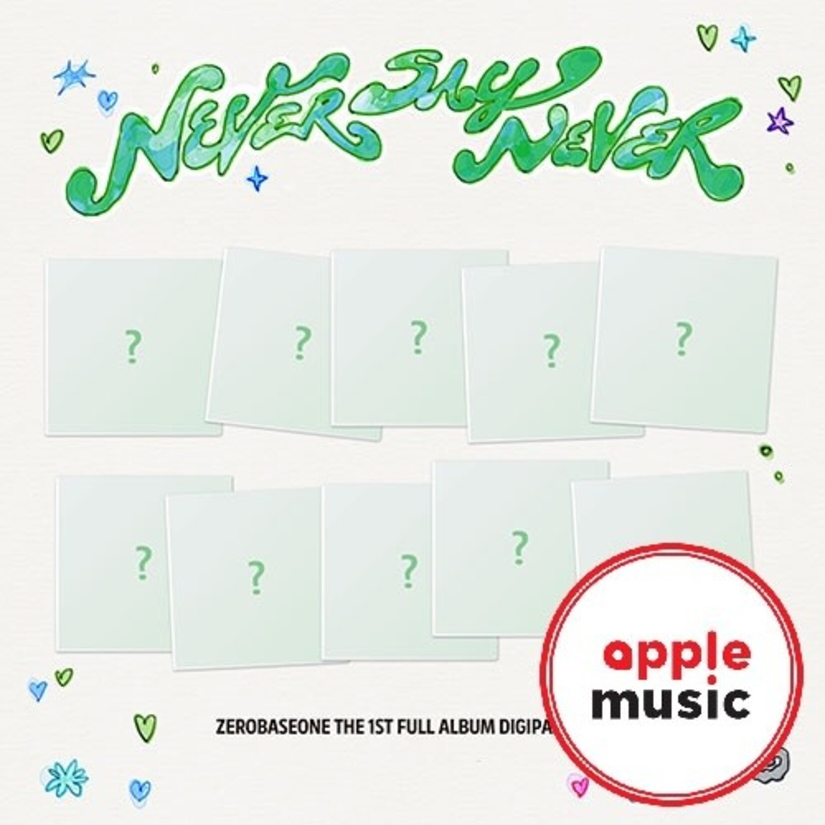 ZeroBaseOne ZEROBASEONE - THE 1ST FULL ALBUM [NEVER SAY NEVER] (DIGIPACK Ver.) + Random Photocard (APPLE MUSIC)