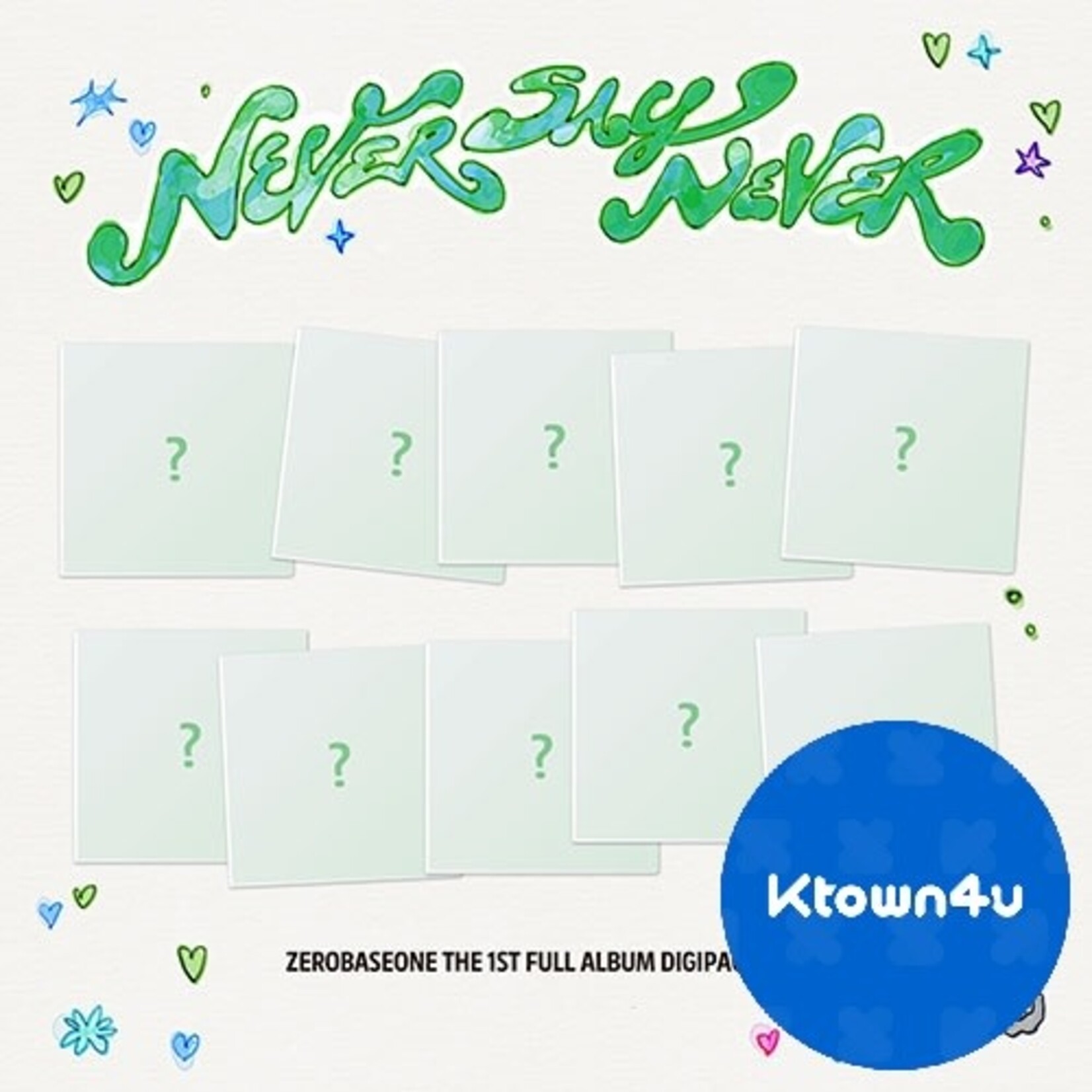 ZeroBaseOne ZEROBASEONE - THE 1ST FULL ALBUM [NEVER SAY NEVER] (DIGIPACK Ver.) + Random Photocard (KTOWN4U)