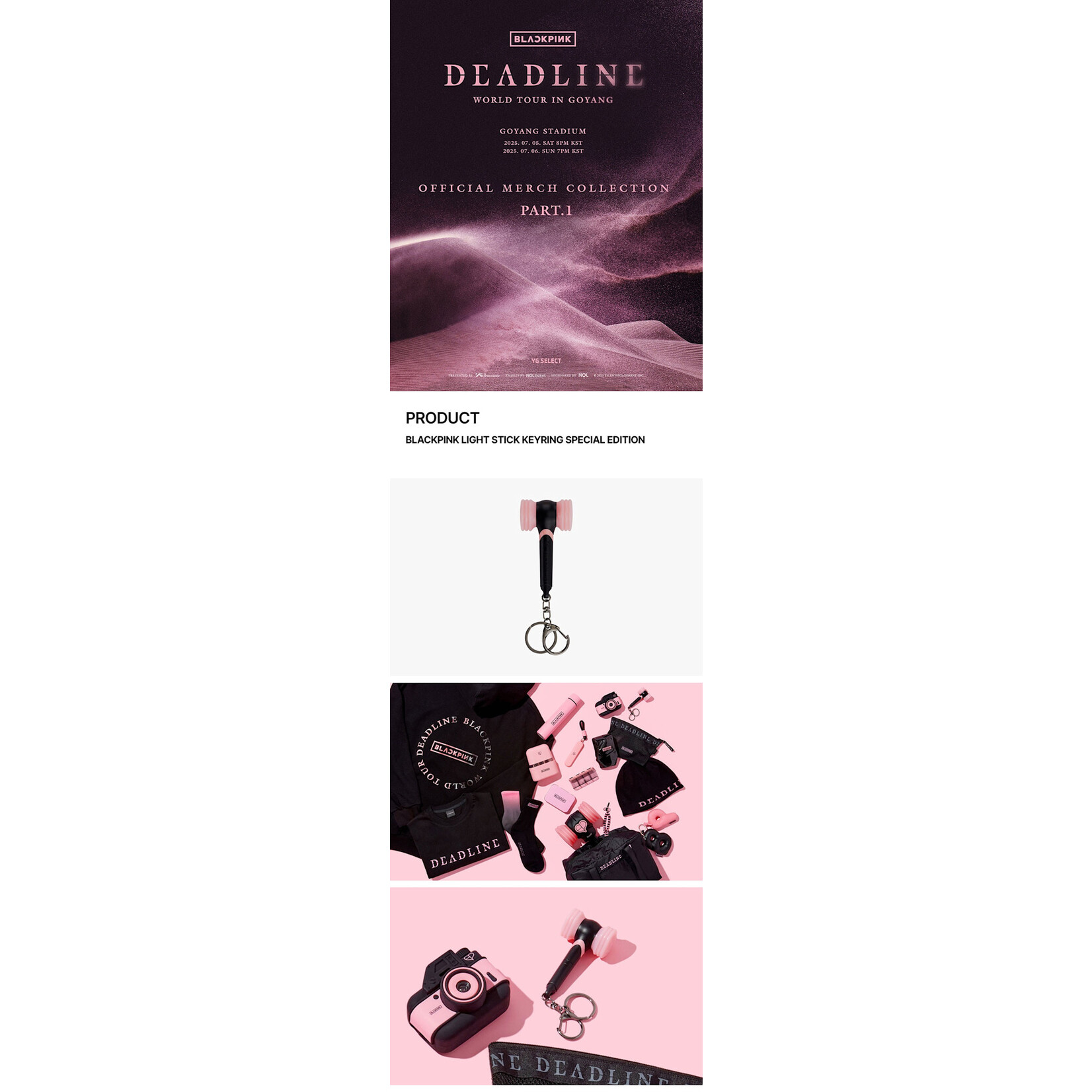 BlackPink BLACKPINK - BLACKPINK LIGHT STICK KEYRING SPECIAL EDITION