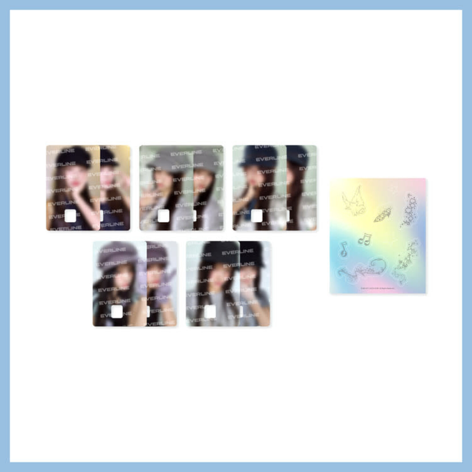 ILLIT ILLIT - ILLIT 3rd MINI ALBUM 'bomb' POP-UP STORE Merch CARD COVER STICKER