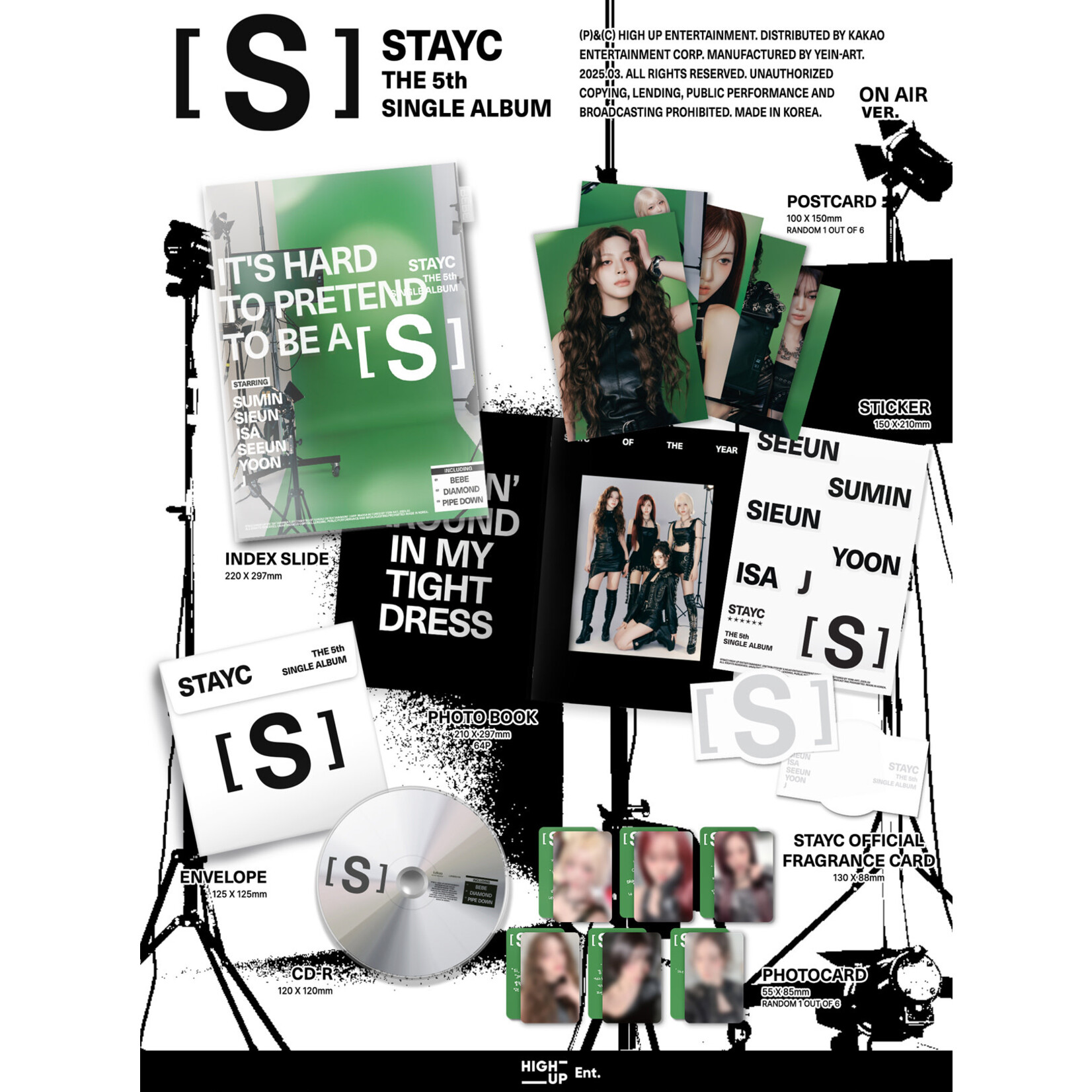 StayC [LUCKY DRAW 3] STAYC - The 5th SINGLE ALBUM [S] (2 Types Random ver) + Random Photocard (APPLE MUSIC)