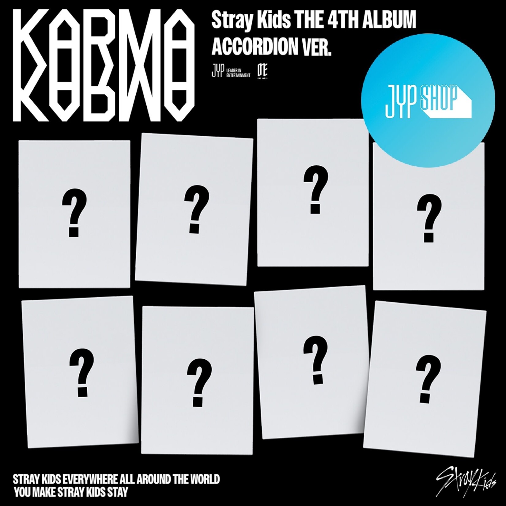 Stray Kids Stray Kids - 4TH ALBUM [KARMA] (ACCORDION VER.) + Random Photocard (FANS SHOP)