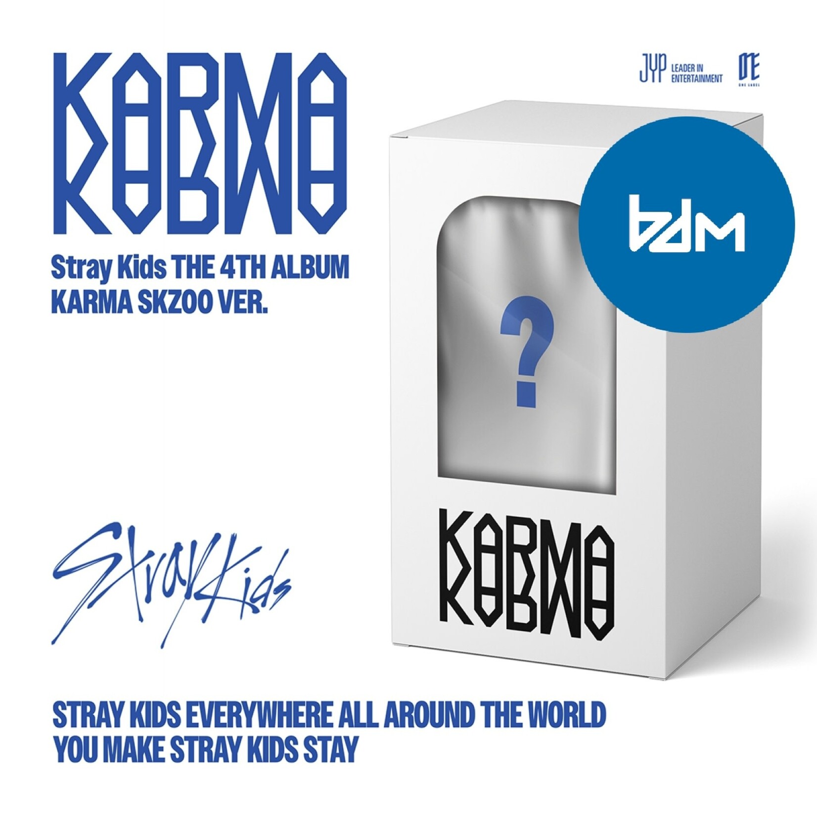 Stray Kids Stray Kids - 4TH ALBUM [KARMA] (SKZOO VER.) + Random Photocard (BDM)