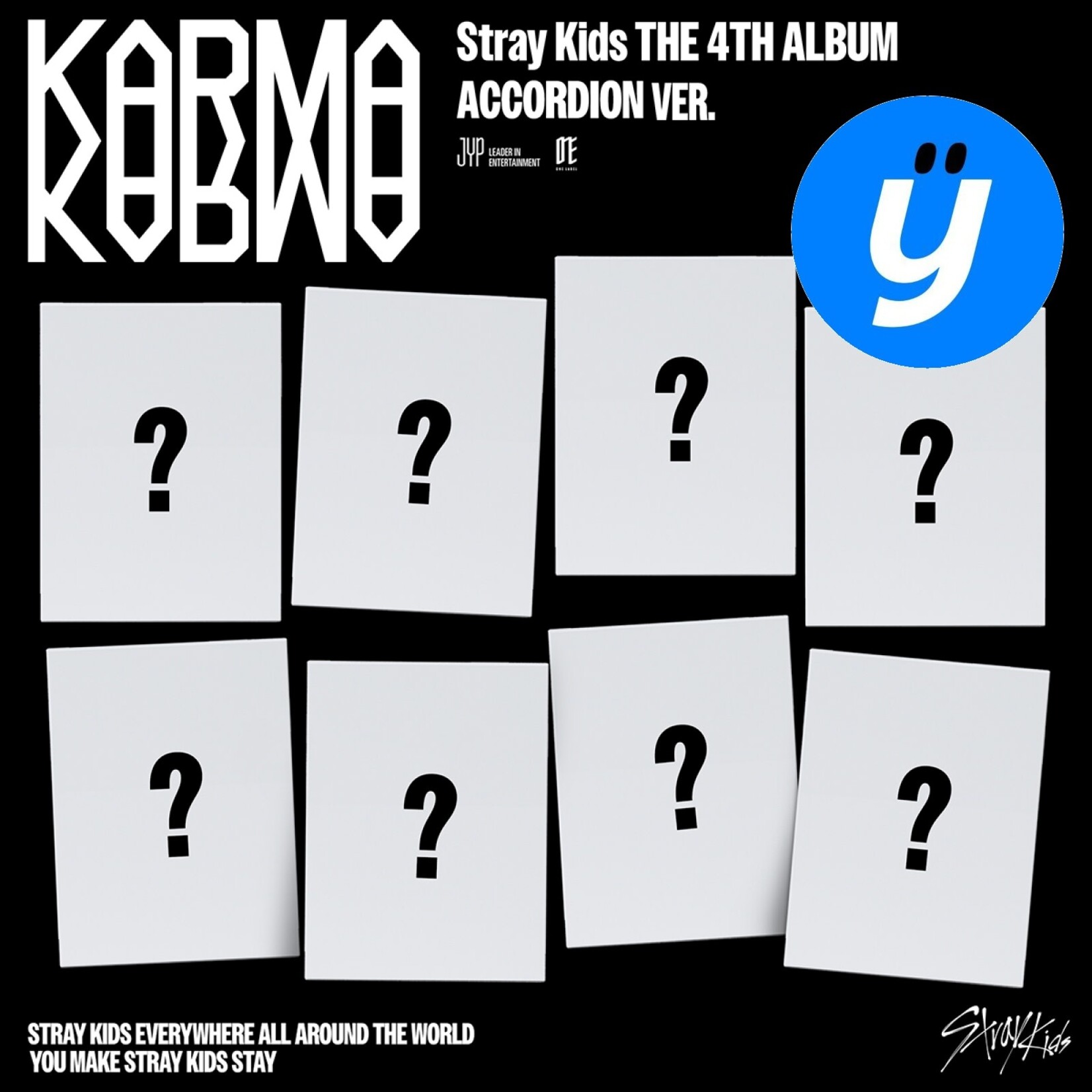 Stray Kids Stray Kids - 4TH ALBUM [KARMA] (ACCORDION VER.) + Random Photocard (YES24)