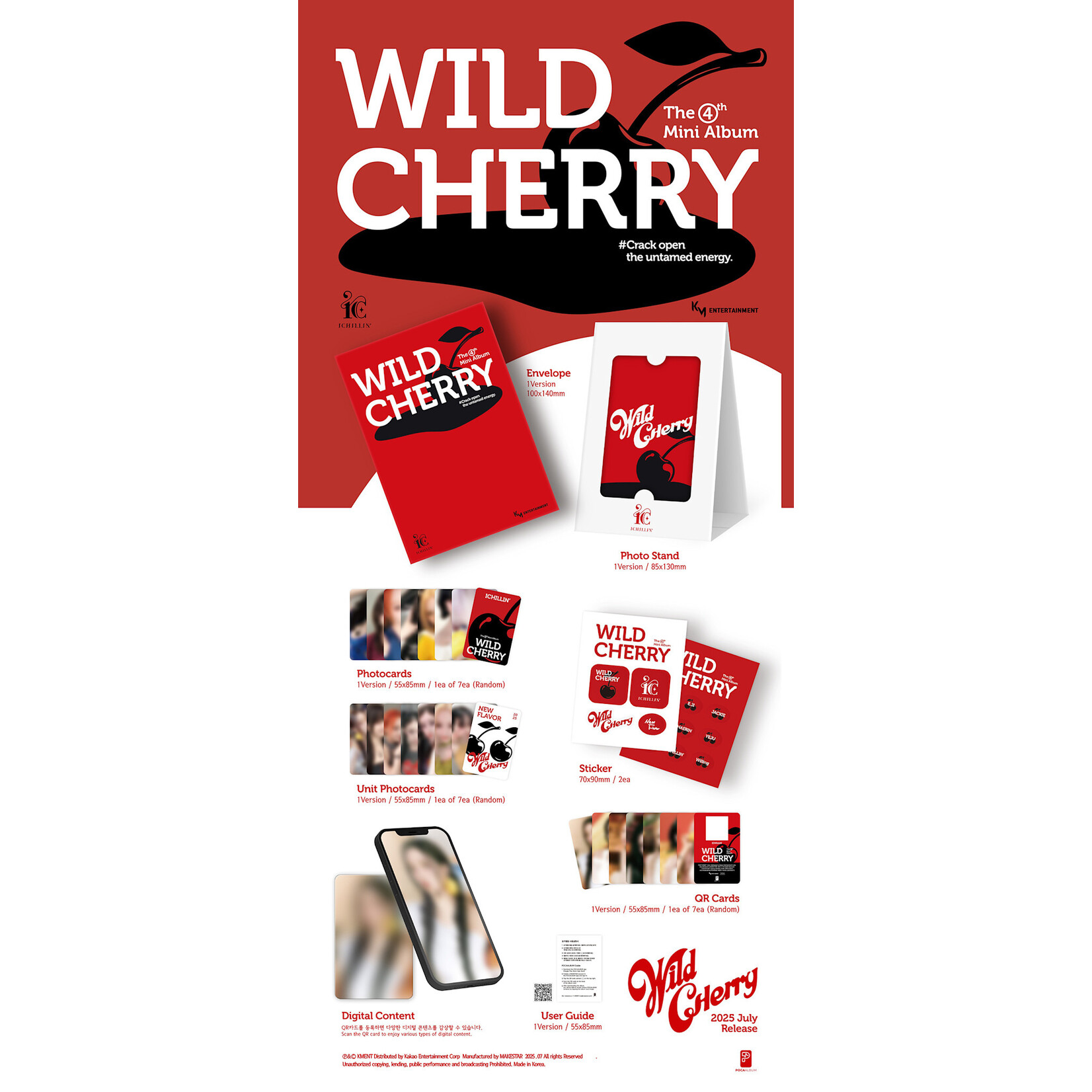 ICHILLIN' ICHILLIN’ - 4TH MINI ALBUM [WILD CHERRY] (POCA ALBUM)
